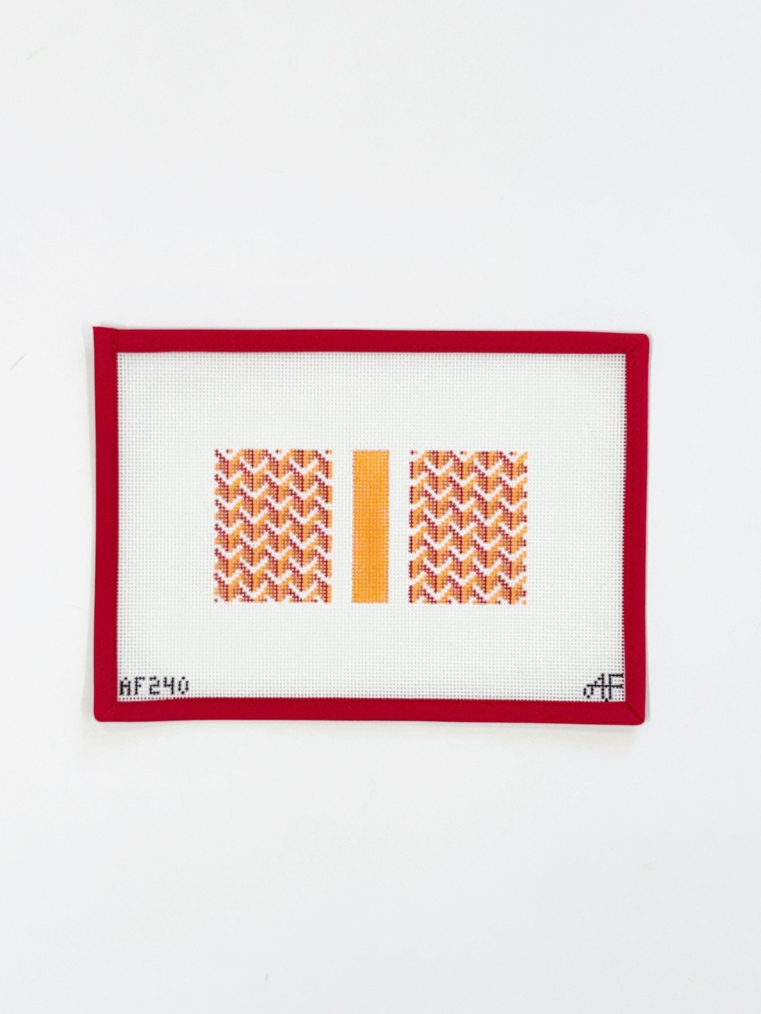 Y Pattern Eyeglass / Insert -OrangeAnne Fisher NeedlepointCanvasThe Red Thread Atelier