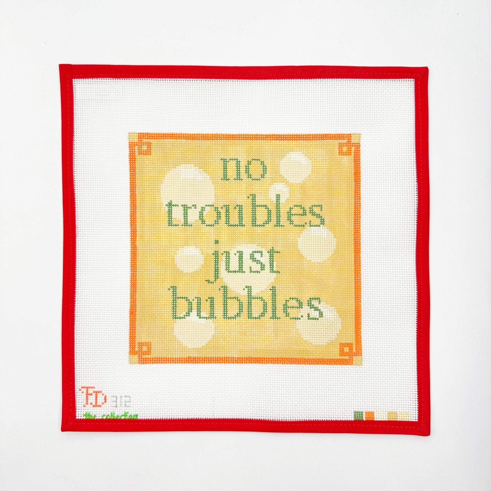No Troubles. Just bubbles.The CollectionCanvasThe Red Thread Atelier