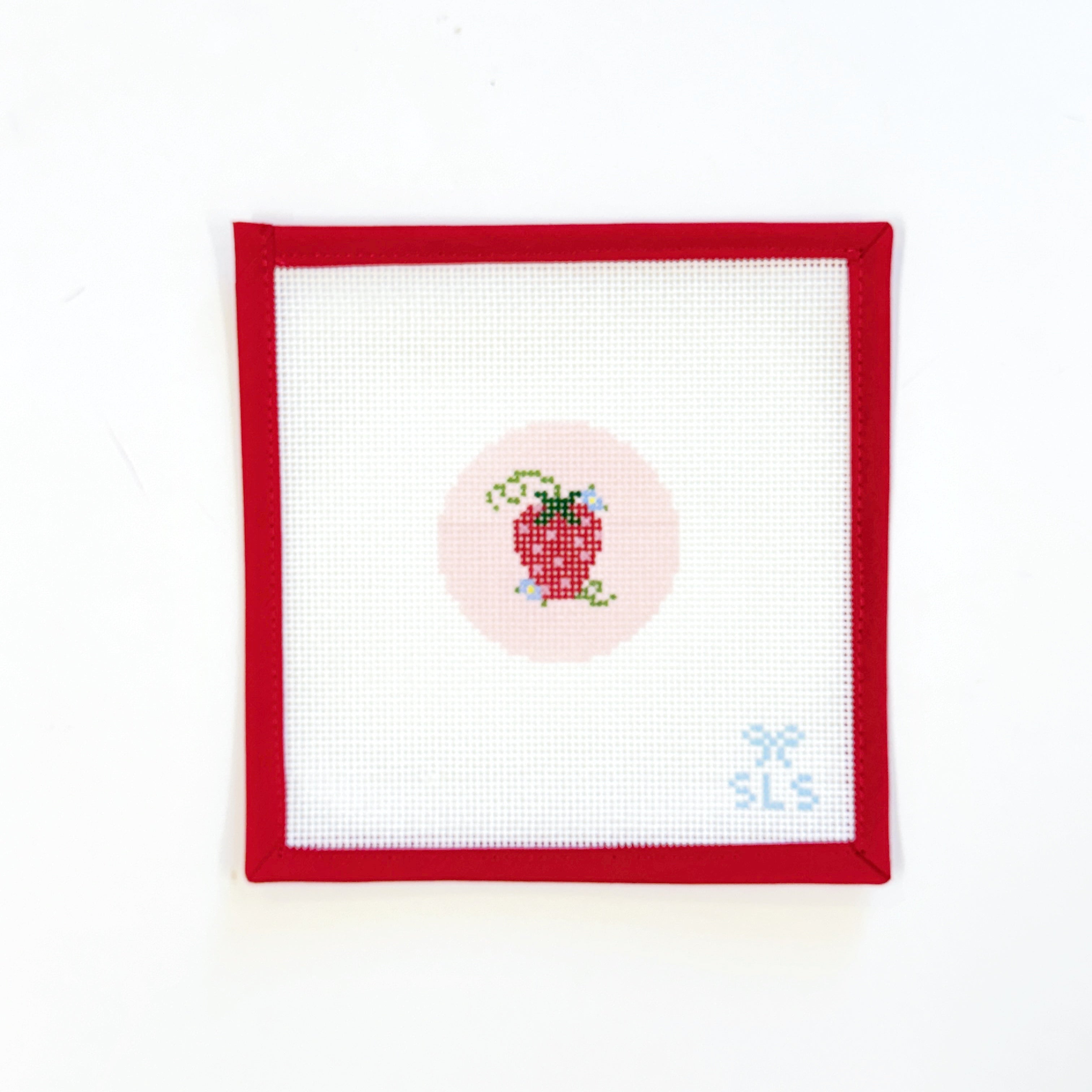 Strawberry on Pink