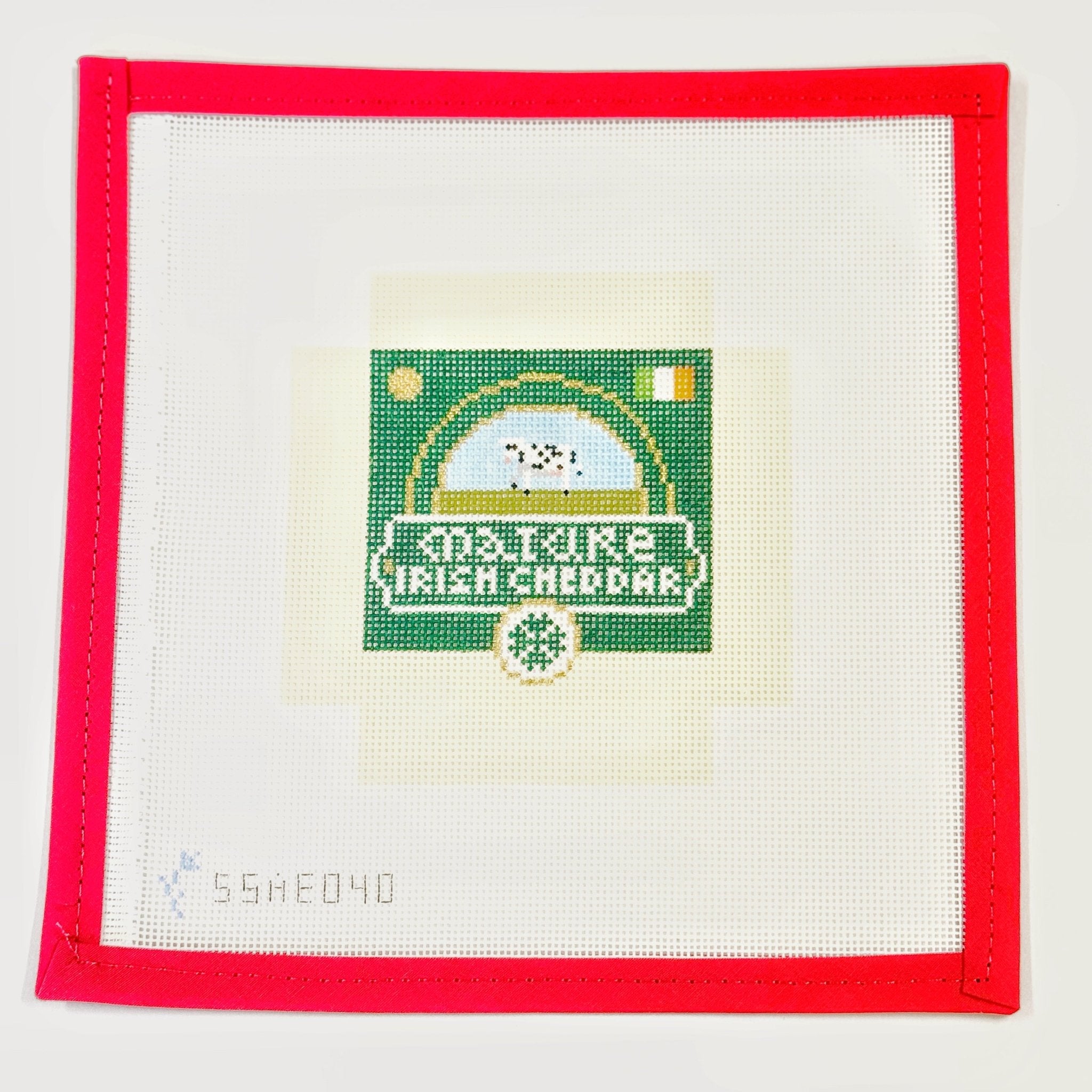 3D Wedge of Mature Irish CheddarStitch StyleThe Red Thread Atelier