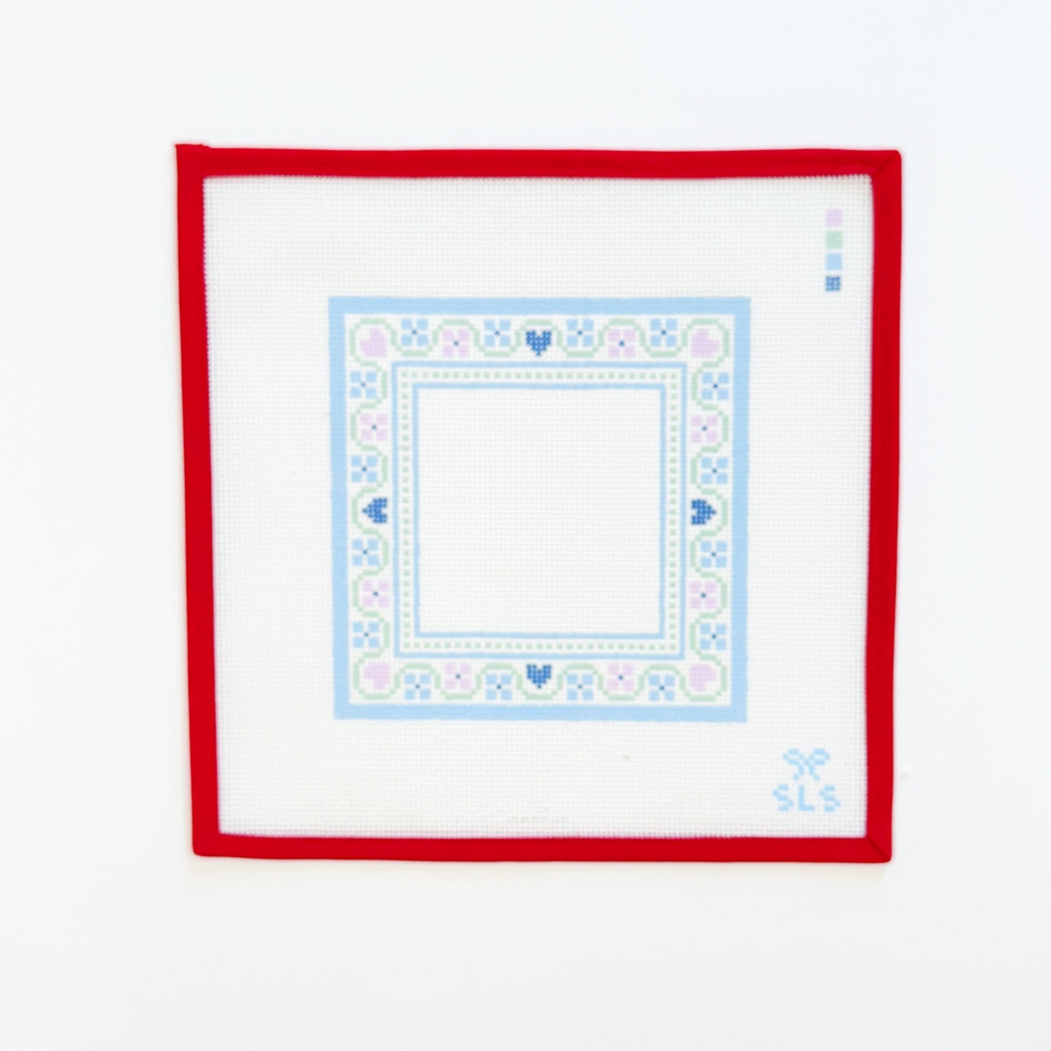 Love & Flowers FrameSLS NeedlepointCanvasThe Red Thread Atelier