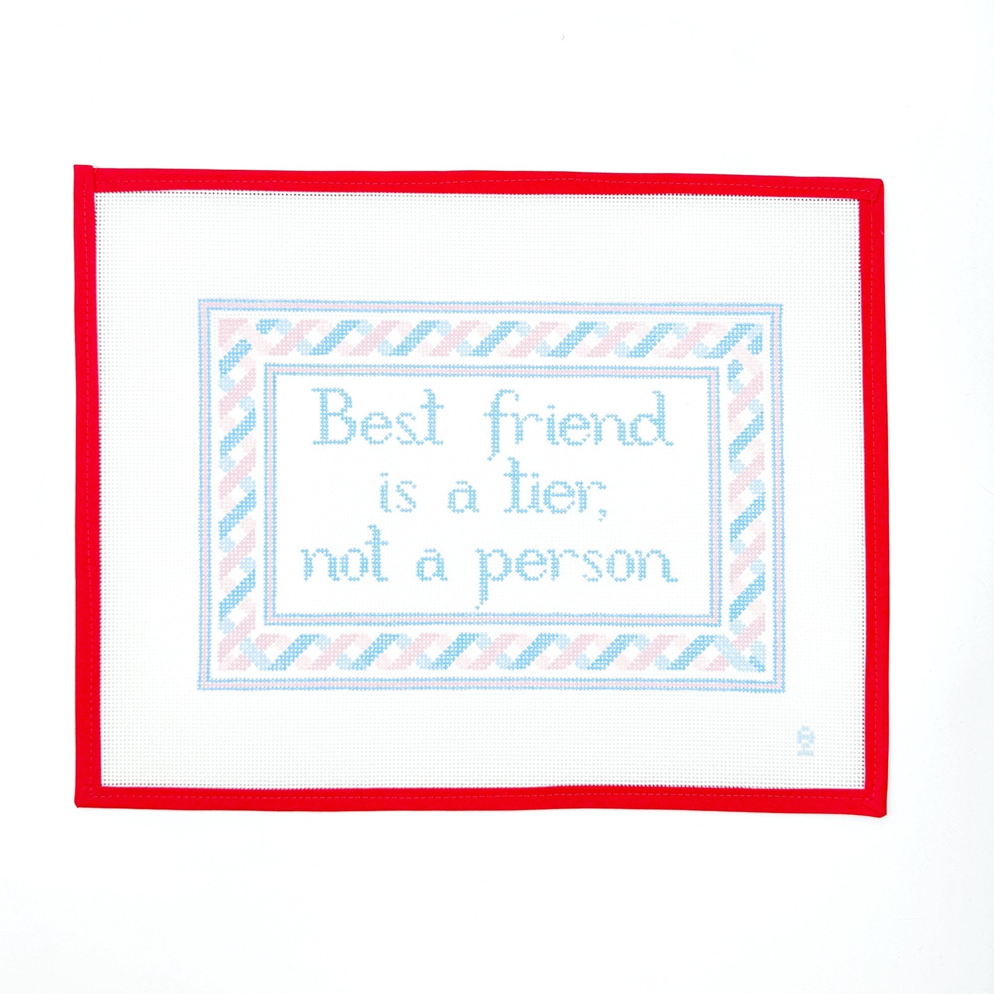 Best Friend is a TierOz NeedleCanvasThe Red Thread Atelier