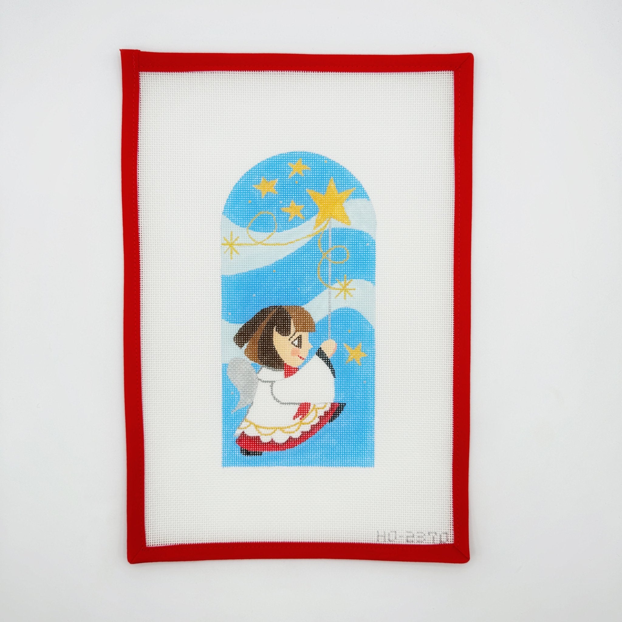 Stained Glass Angel w wandRaymond CrawfordCanvasThe Red Thread Atelier