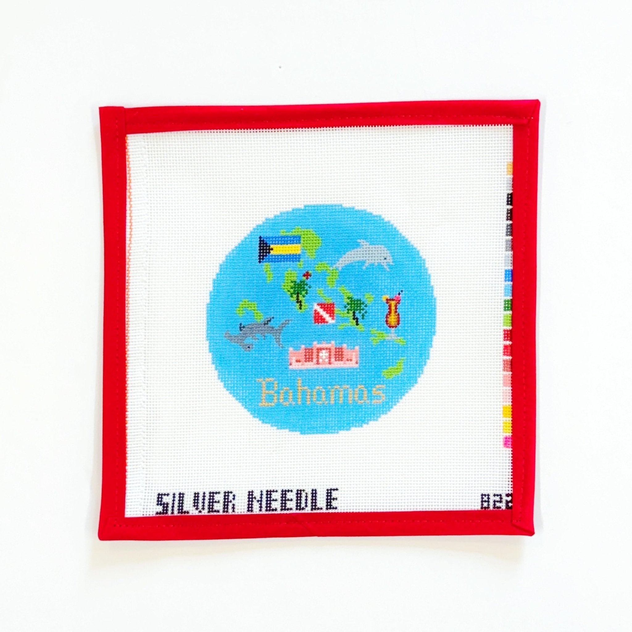 Bahamas OrnamentSilver NeedleCanvasThe Red Thread Atelier