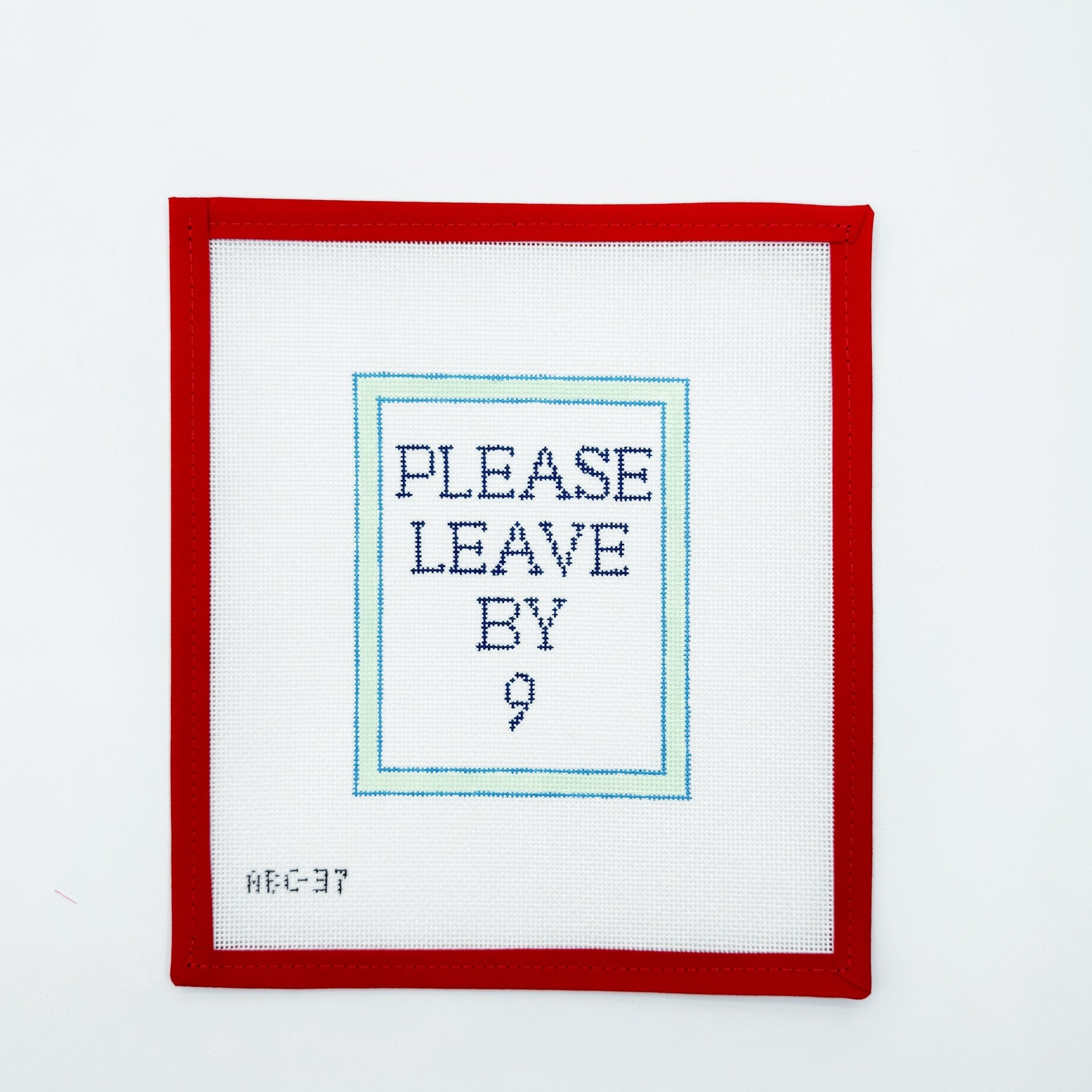 Please Leave By 9Atlantic BlueCanvasThe Red Thread Atelier