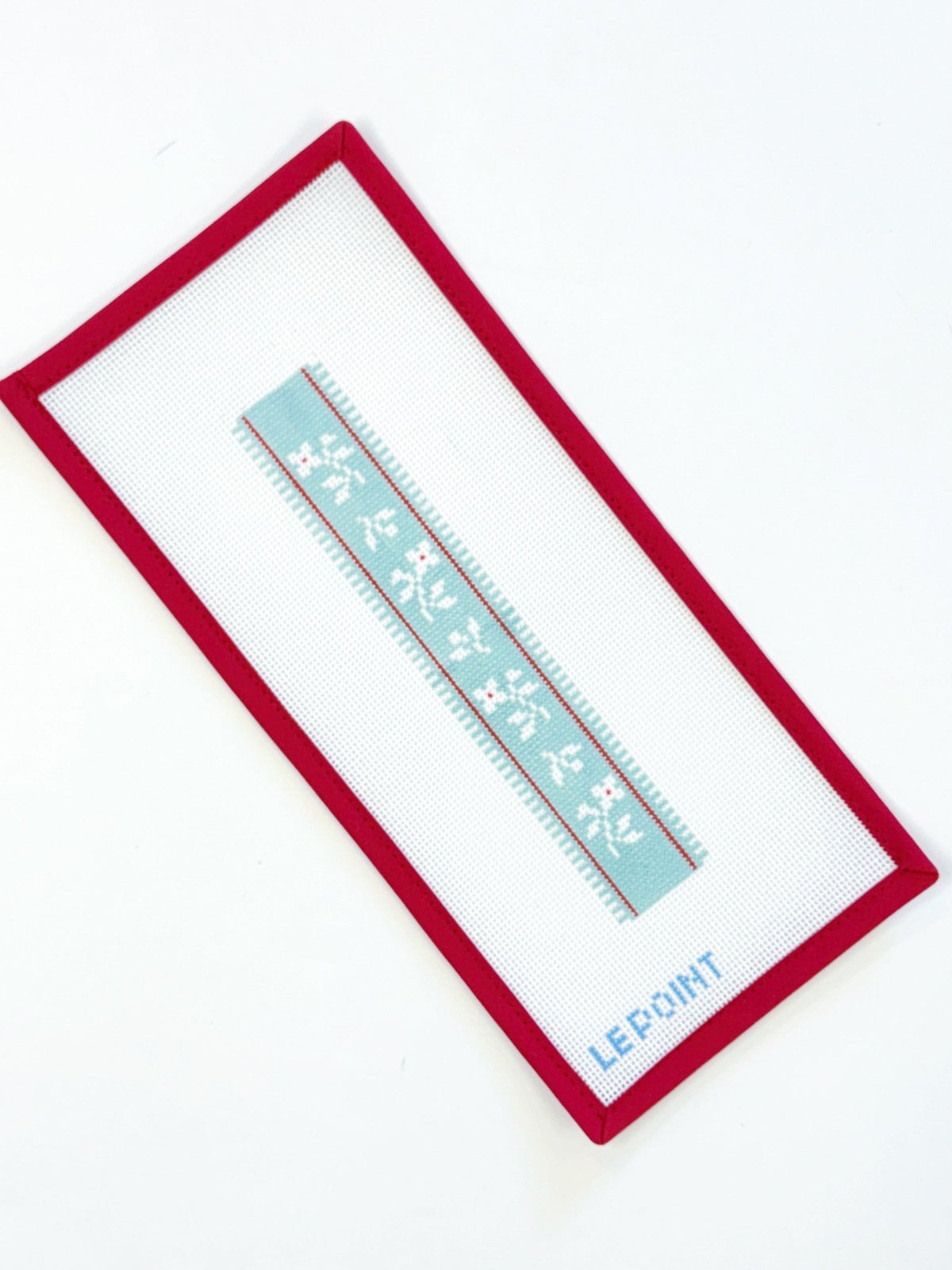 French Ribbon Keychain - TealLe Point StudioCanvasThe Red Thread Atelier