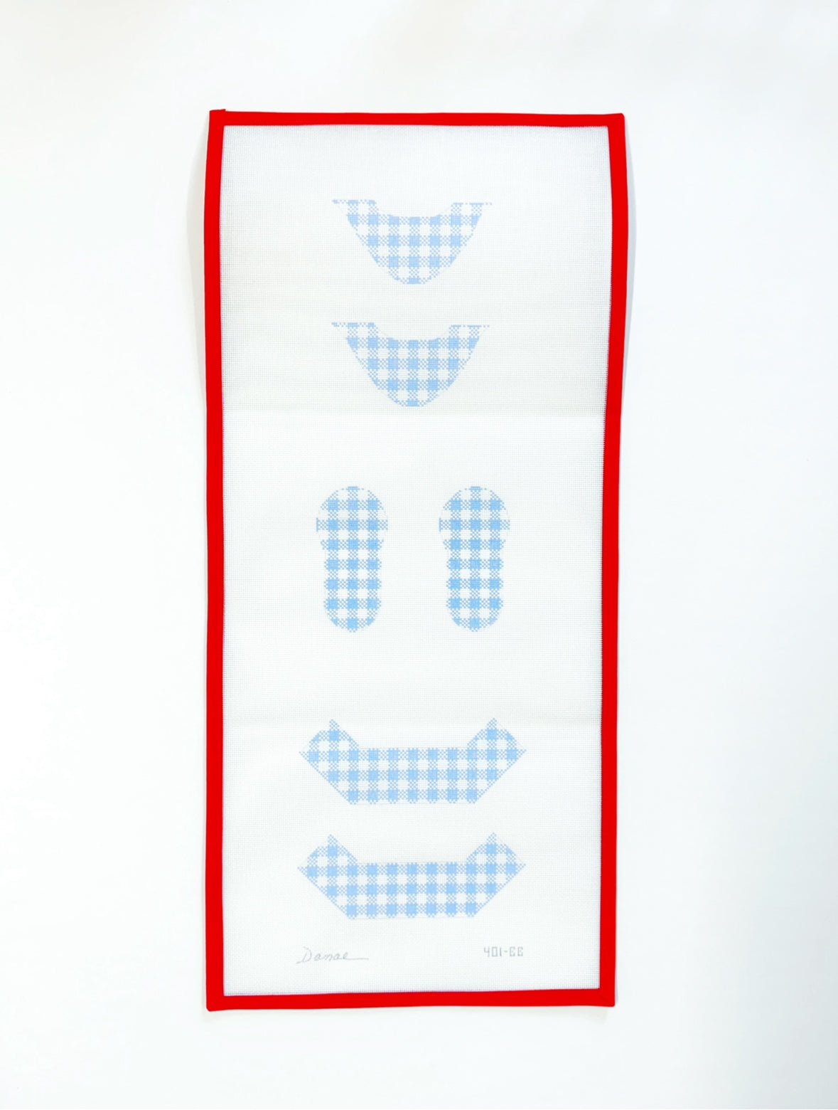 Blue Gingham Baby BootiesDanae DesignsCanvasThe Red Thread Atelier