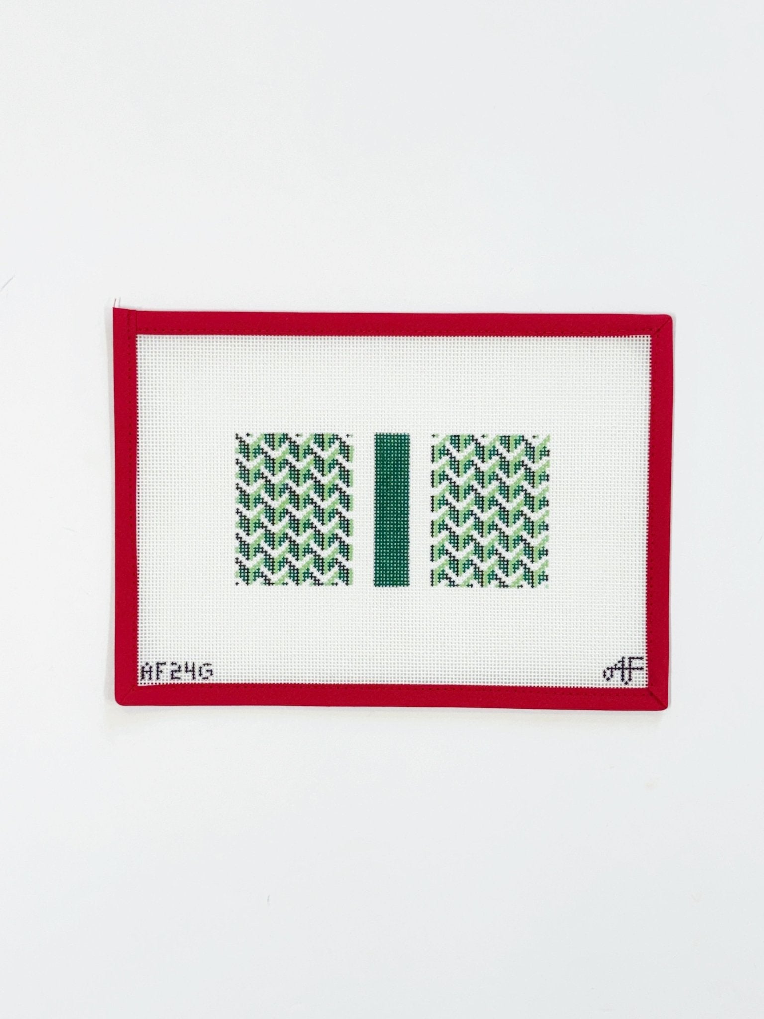 Y Pattern Eyeglass / Insert -greenAnne Fisher NeedlepointCanvasThe Red Thread Atelier