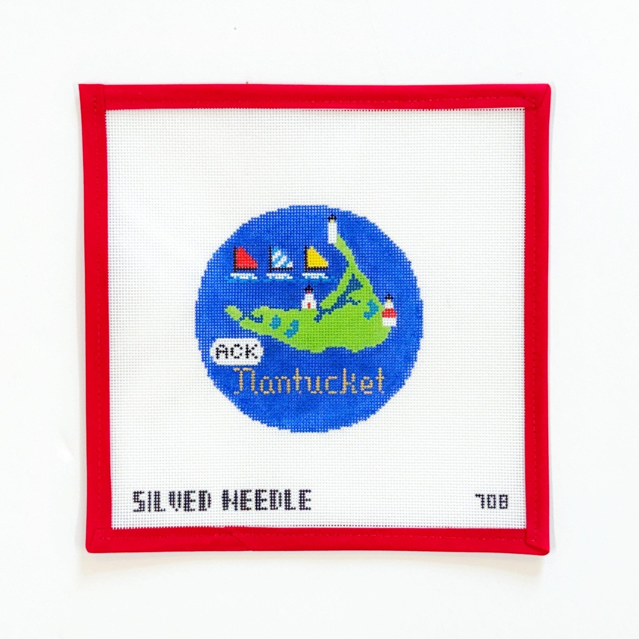Nantucket OrnamentSilver NeedleCanvasThe Red Thread Atelier