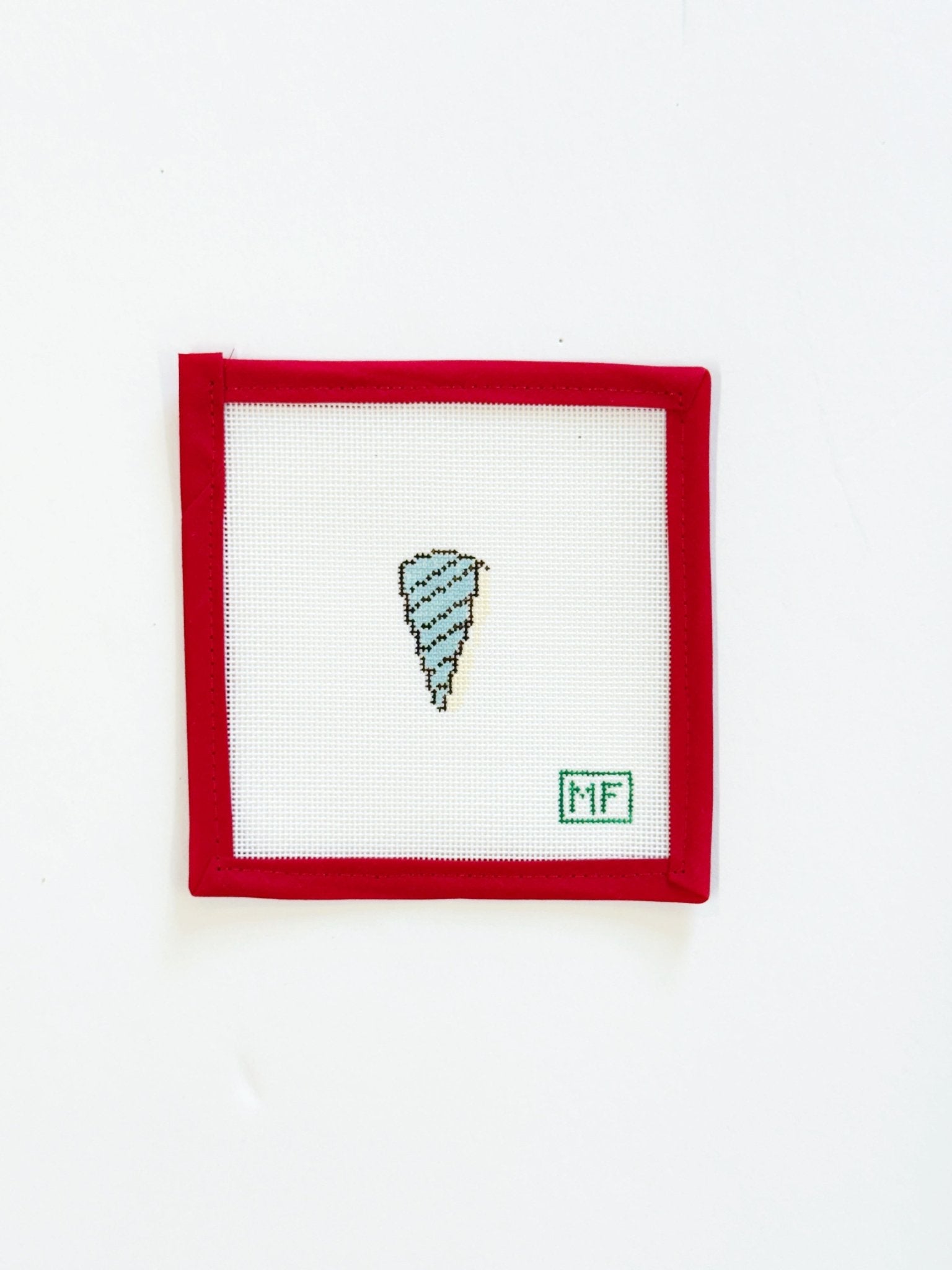 Exclusive MF Mini - blue shellMF NeedlepointCanvasThe Red Thread Atelier