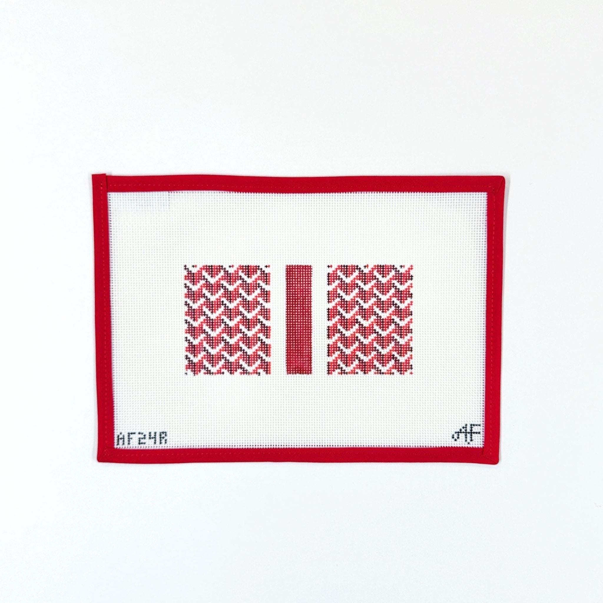 Y Pattern Eyeglass / Insert -redAnne Fisher NeedlepointCanvasThe Red Thread Atelier