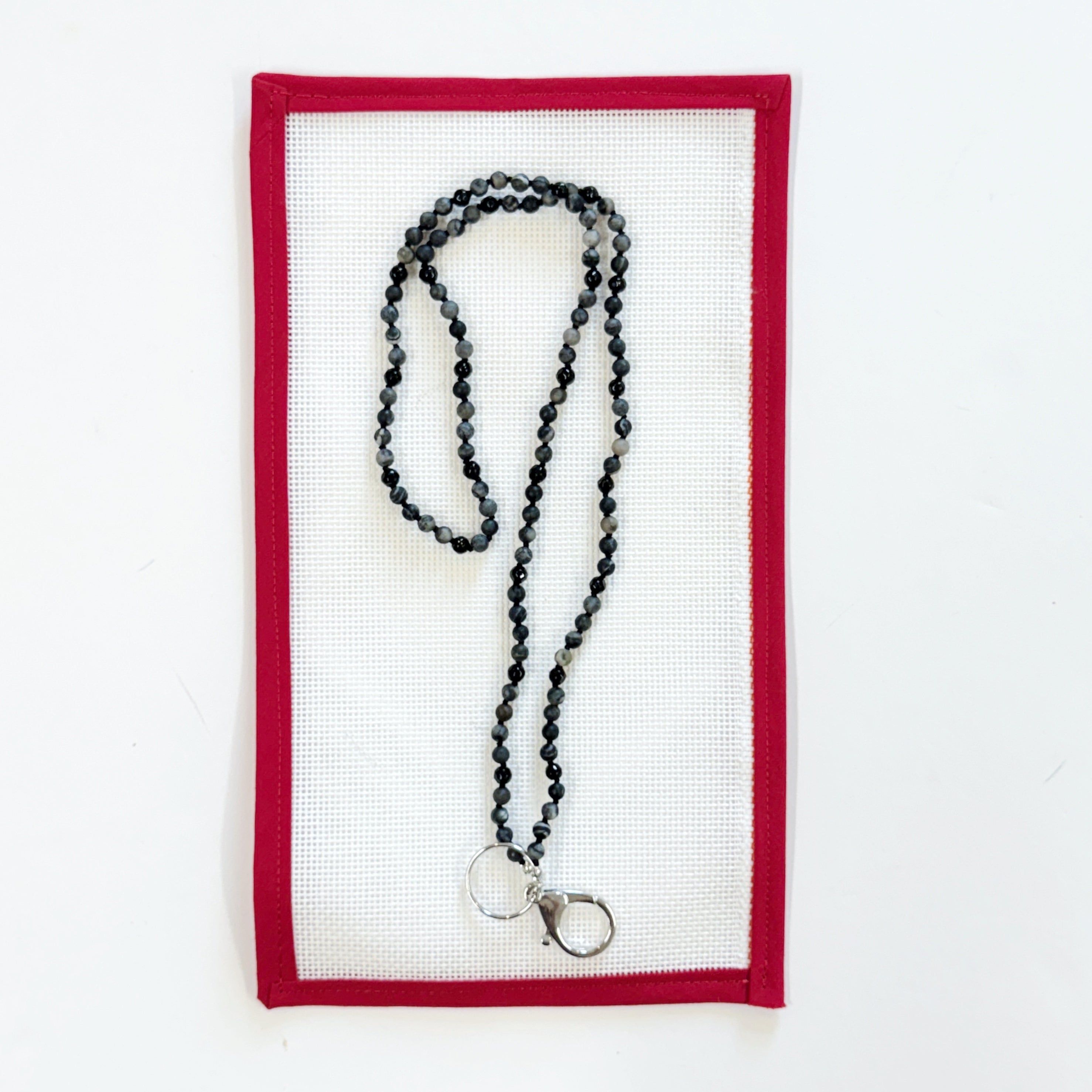 Custom Chatelaine - Marble & Black Onyx