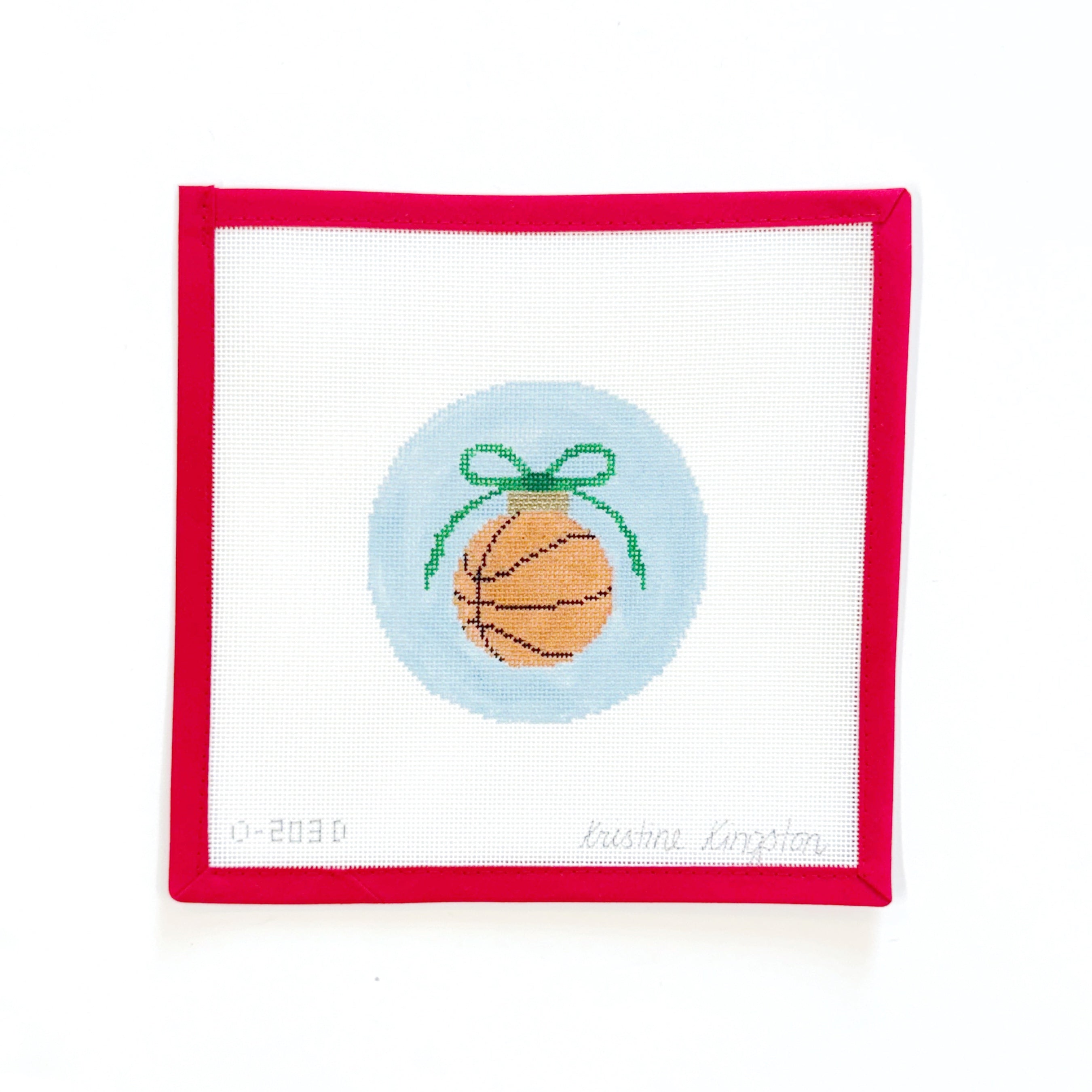 Basketball on Blue