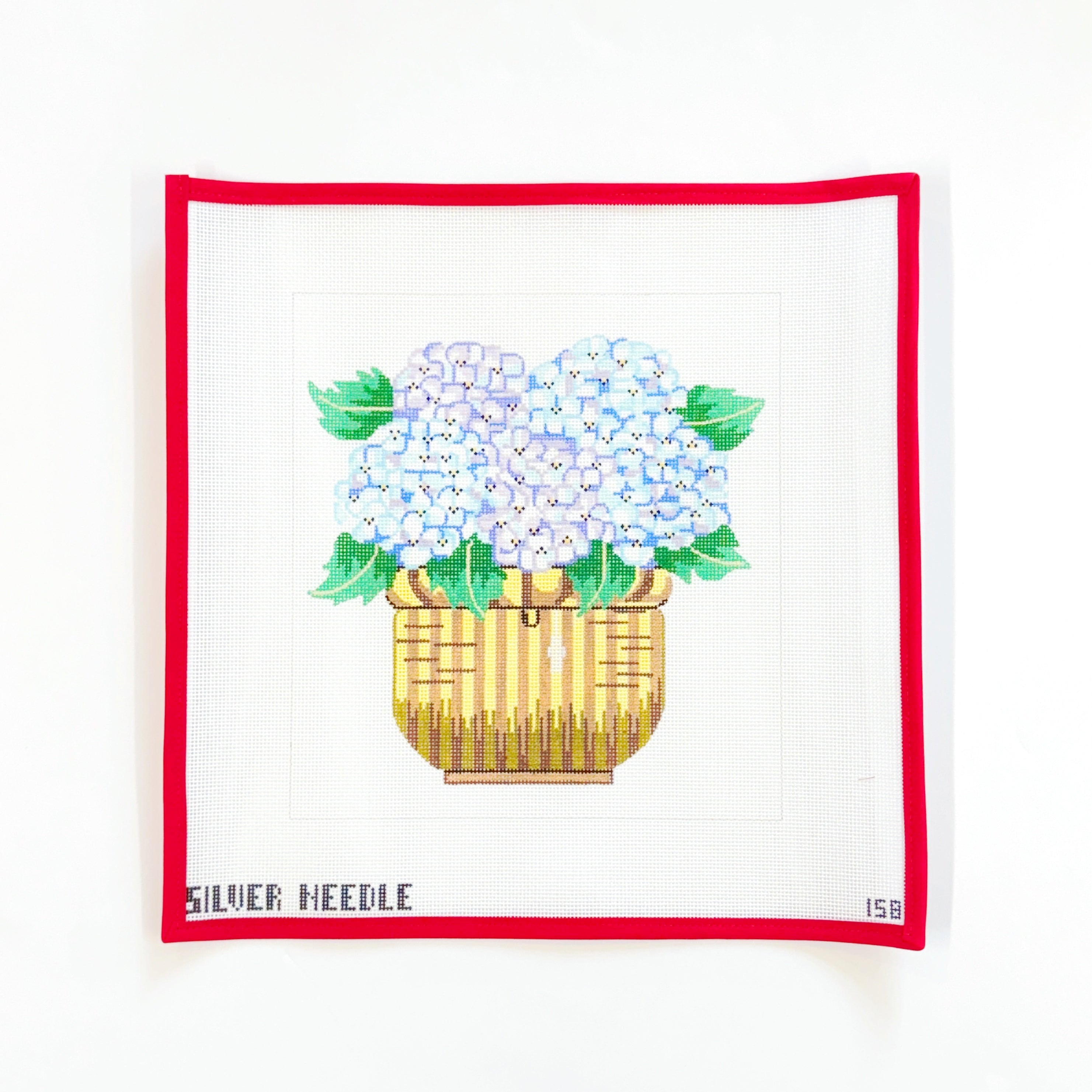 Hydrangea Basket Pillow