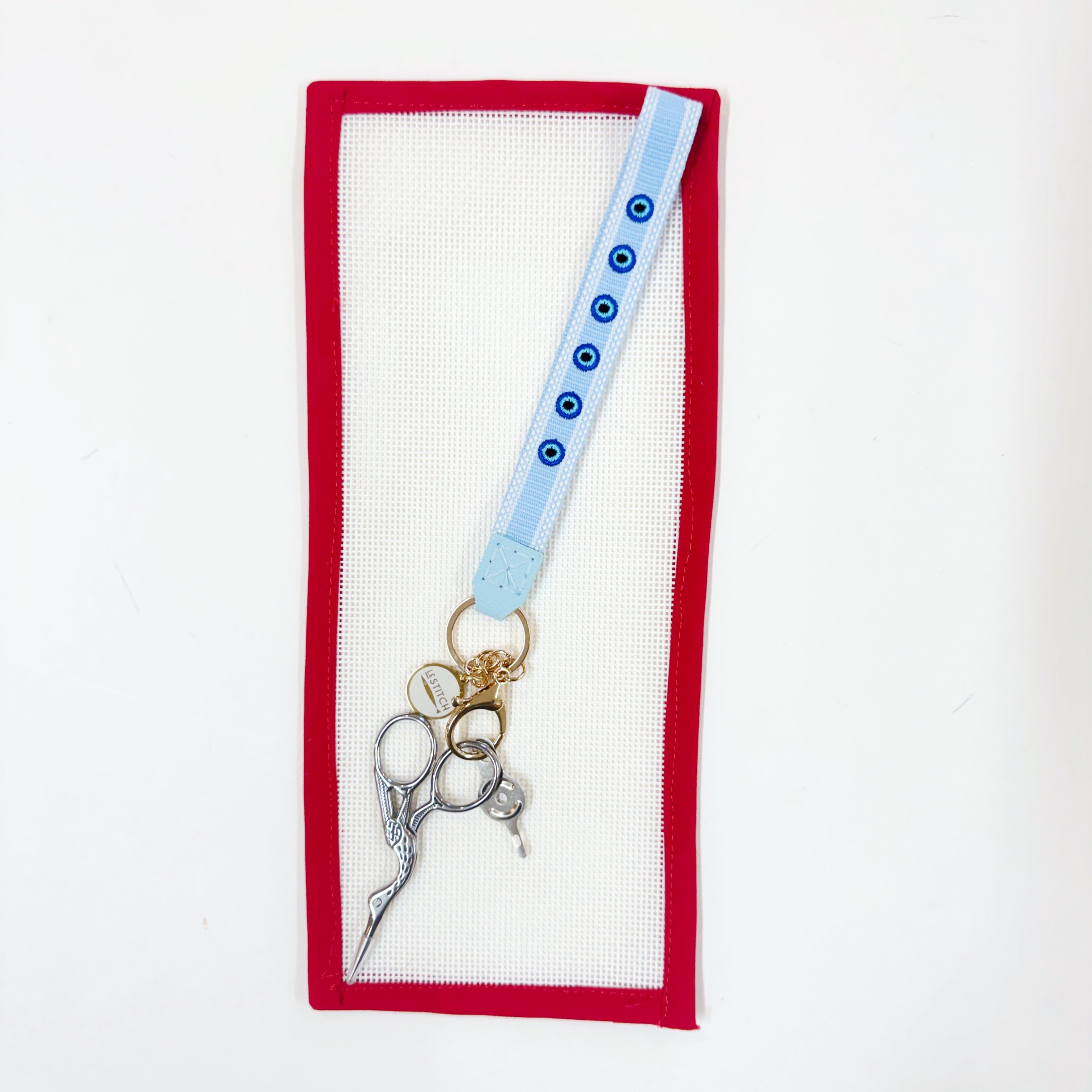 Evil Eye Wrist FOB - light blue