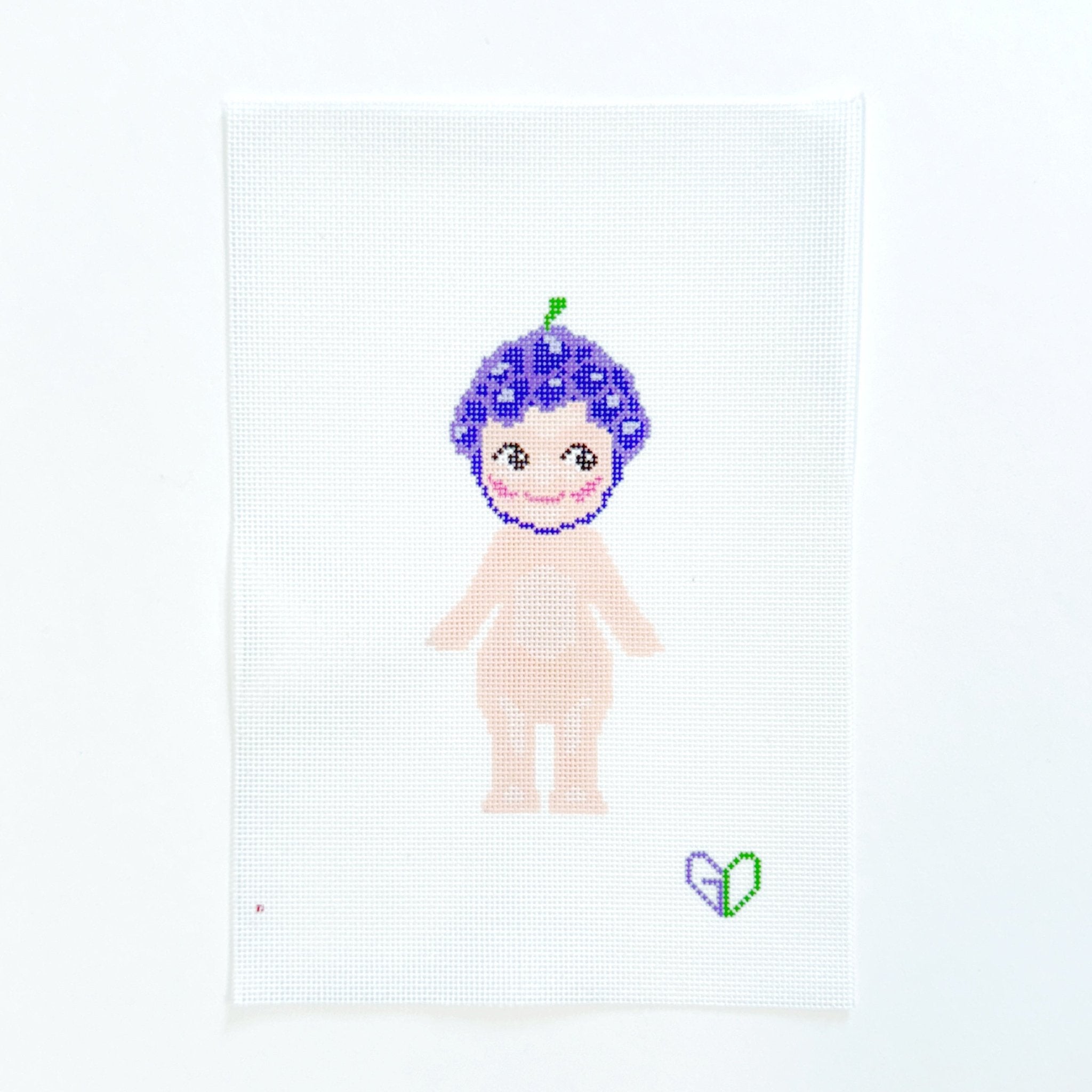 Sonny Angel - grapeLe StitchCanvasThe Red Thread Atelier