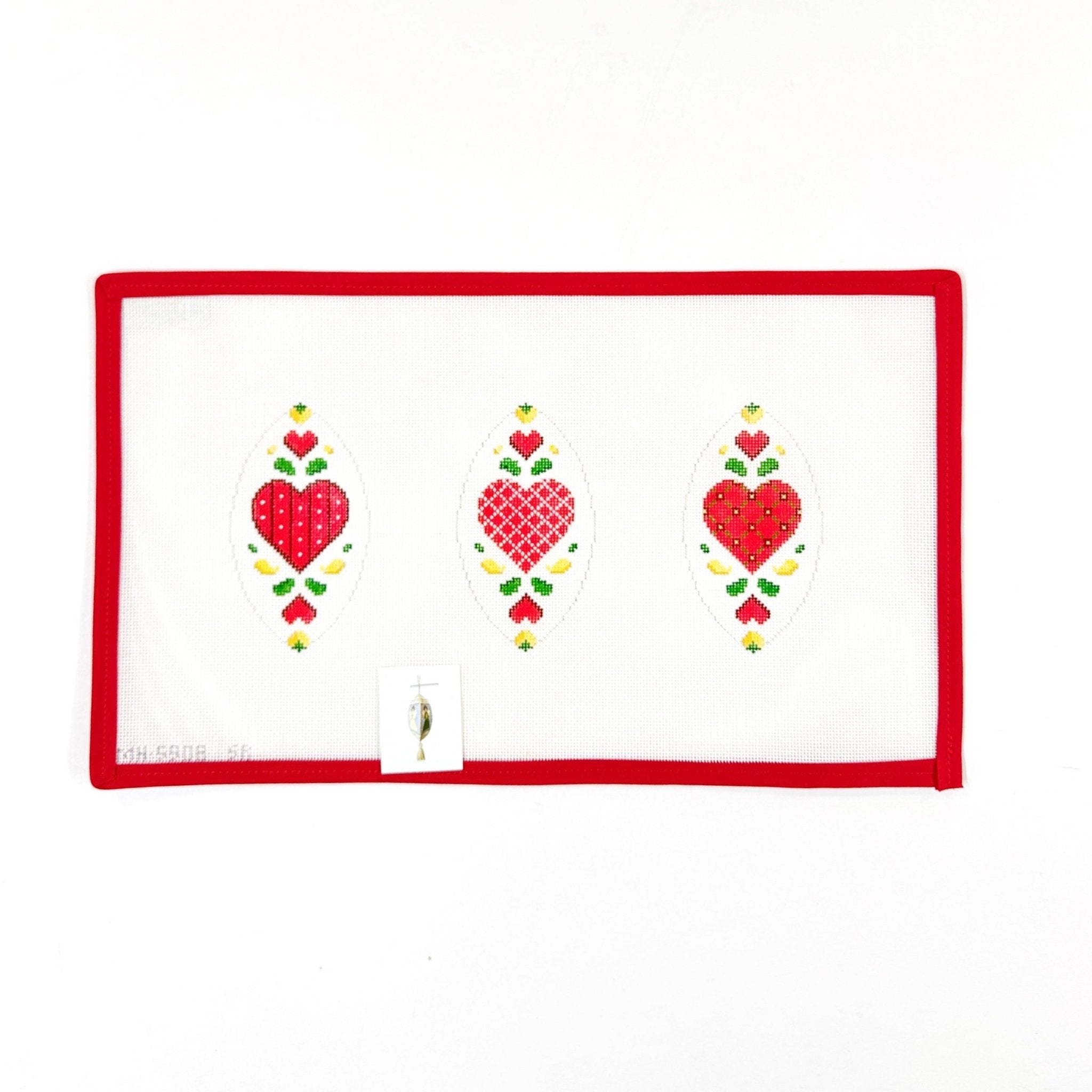 Triad - 3D heartsThe Red Thread AtelierCanvasThe Red Thread Atelier