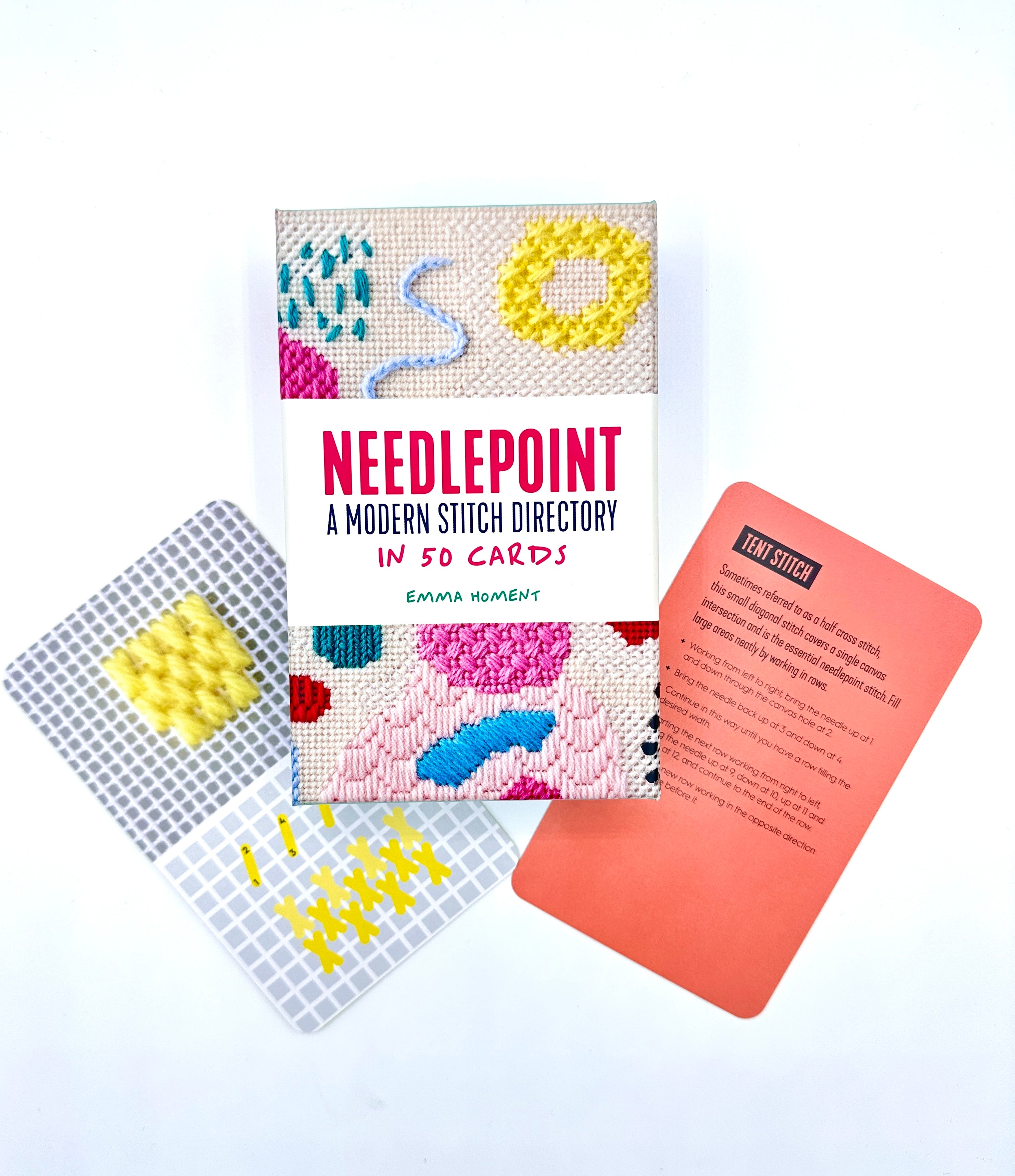 Needlepoint: A modern stitch directory in 50 cards - David and Charles