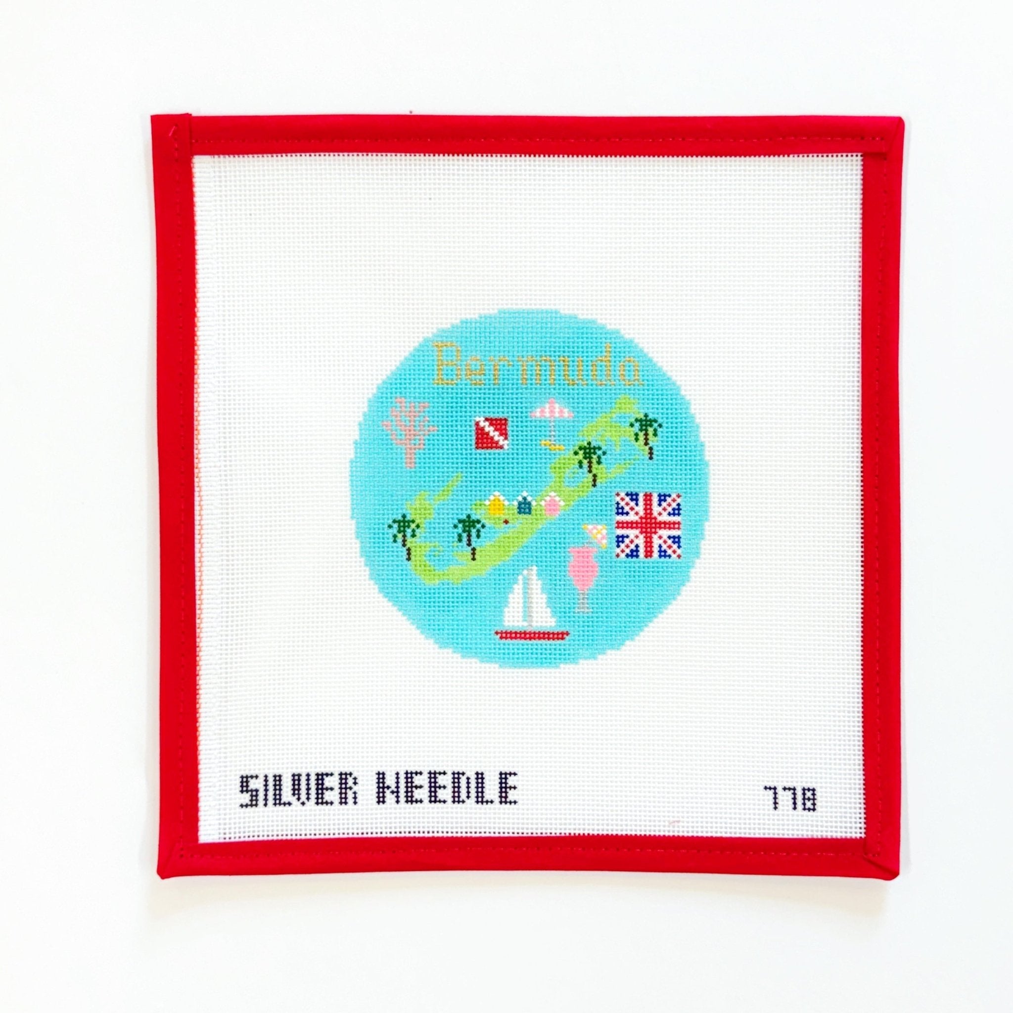 Bermuda OrnamentSilver NeedleCanvasThe Red Thread Atelier