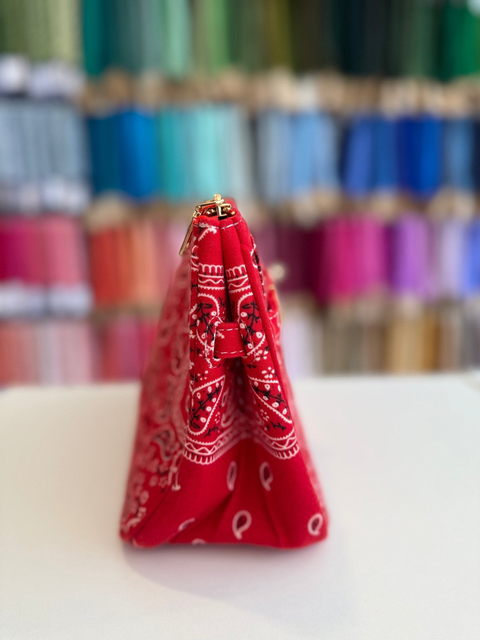 The Mini Project Bag - ScarletLe StitchAccessoriesThe Red Thread Atelier