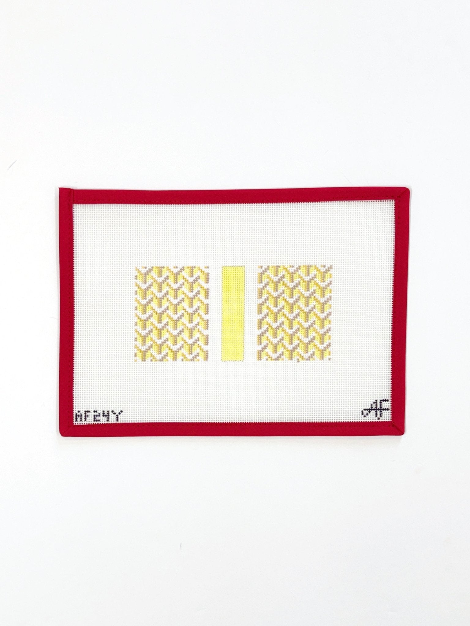 Y Pattern Eyeglass / Insert - yellowAnne Fisher NeedlepointCanvasThe Red Thread Atelier