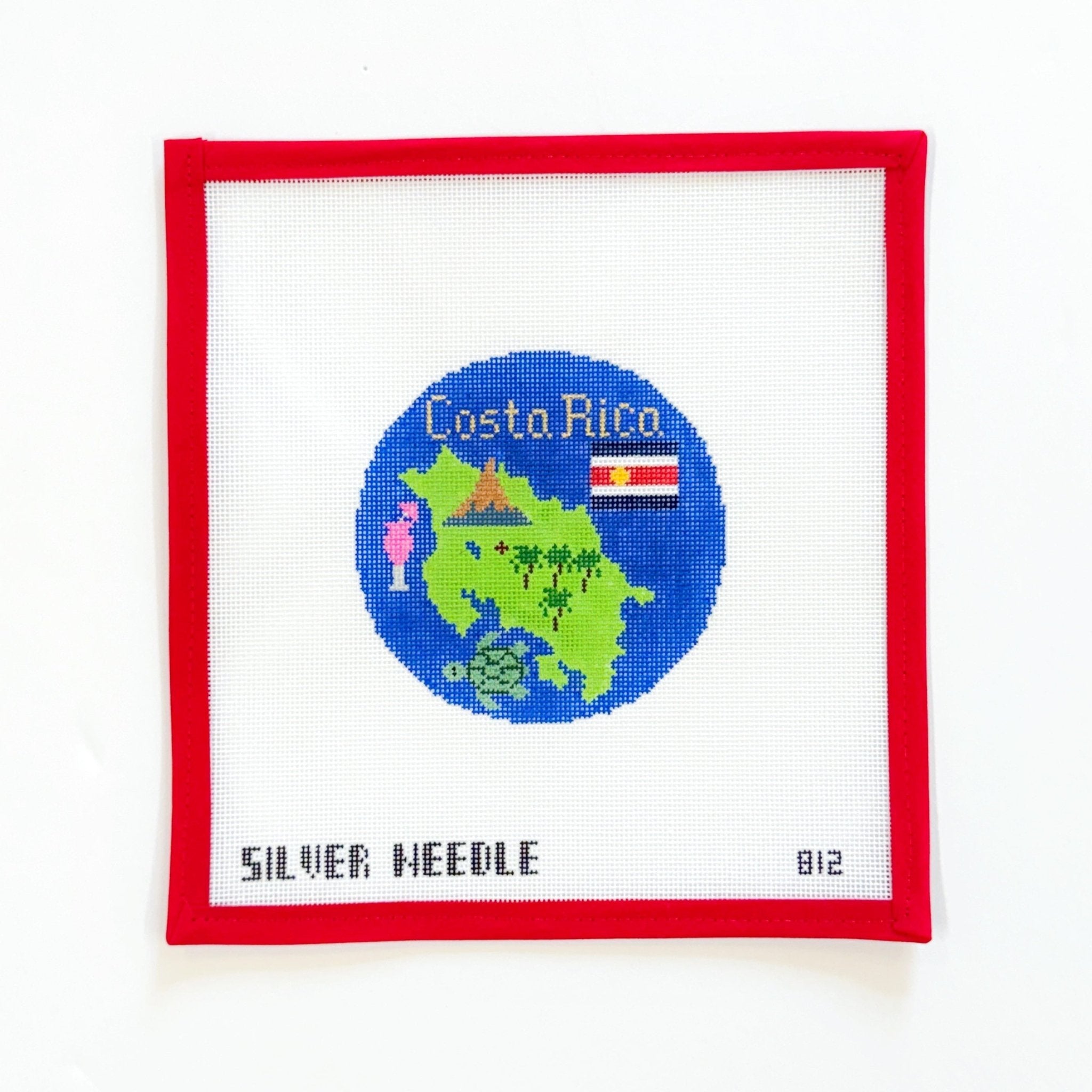 Costa Rica OrnamentSilver NeedleCanvasThe Red Thread Atelier