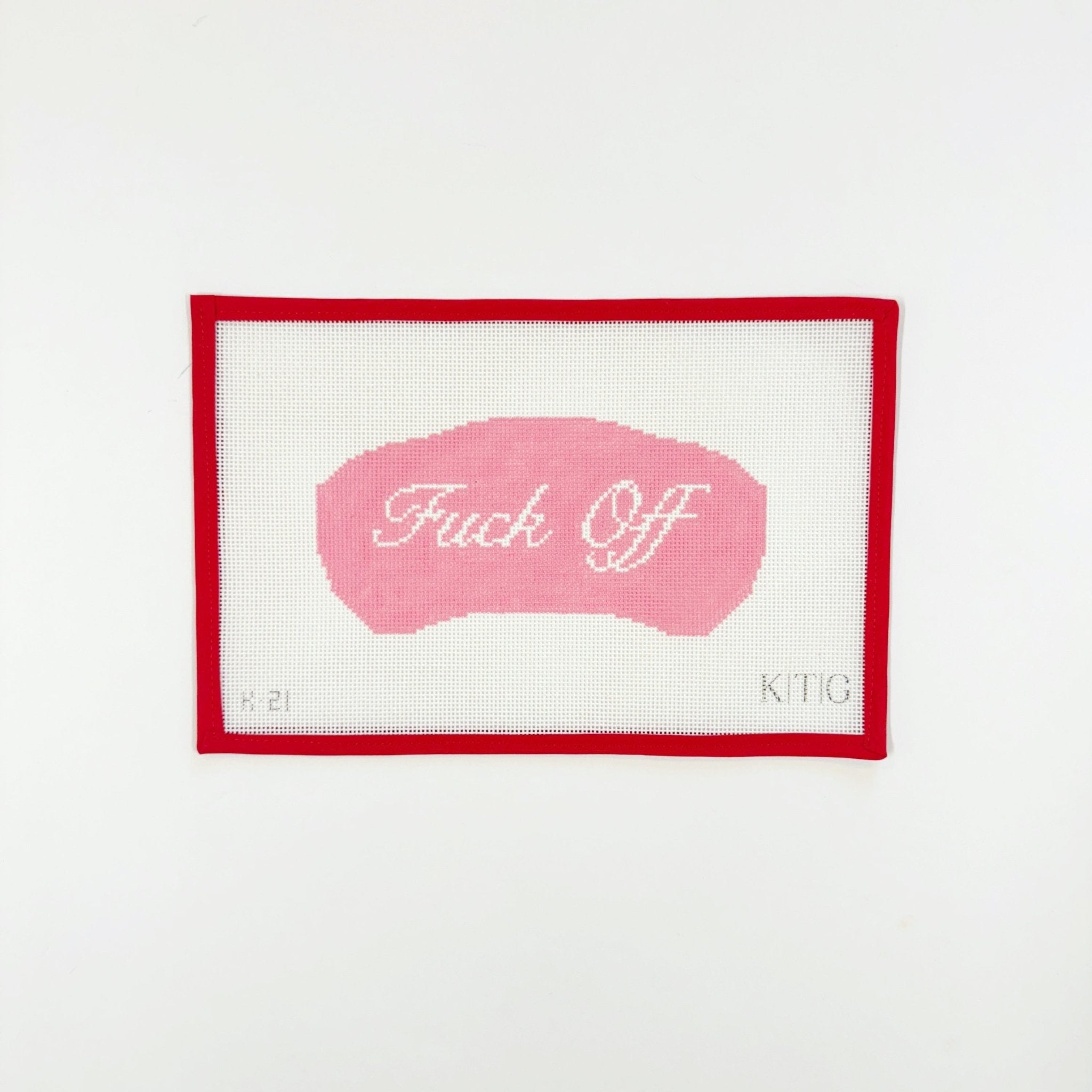 Fuck Off Eye MaskKate the GreatCanvasThe Red Thread Atelier