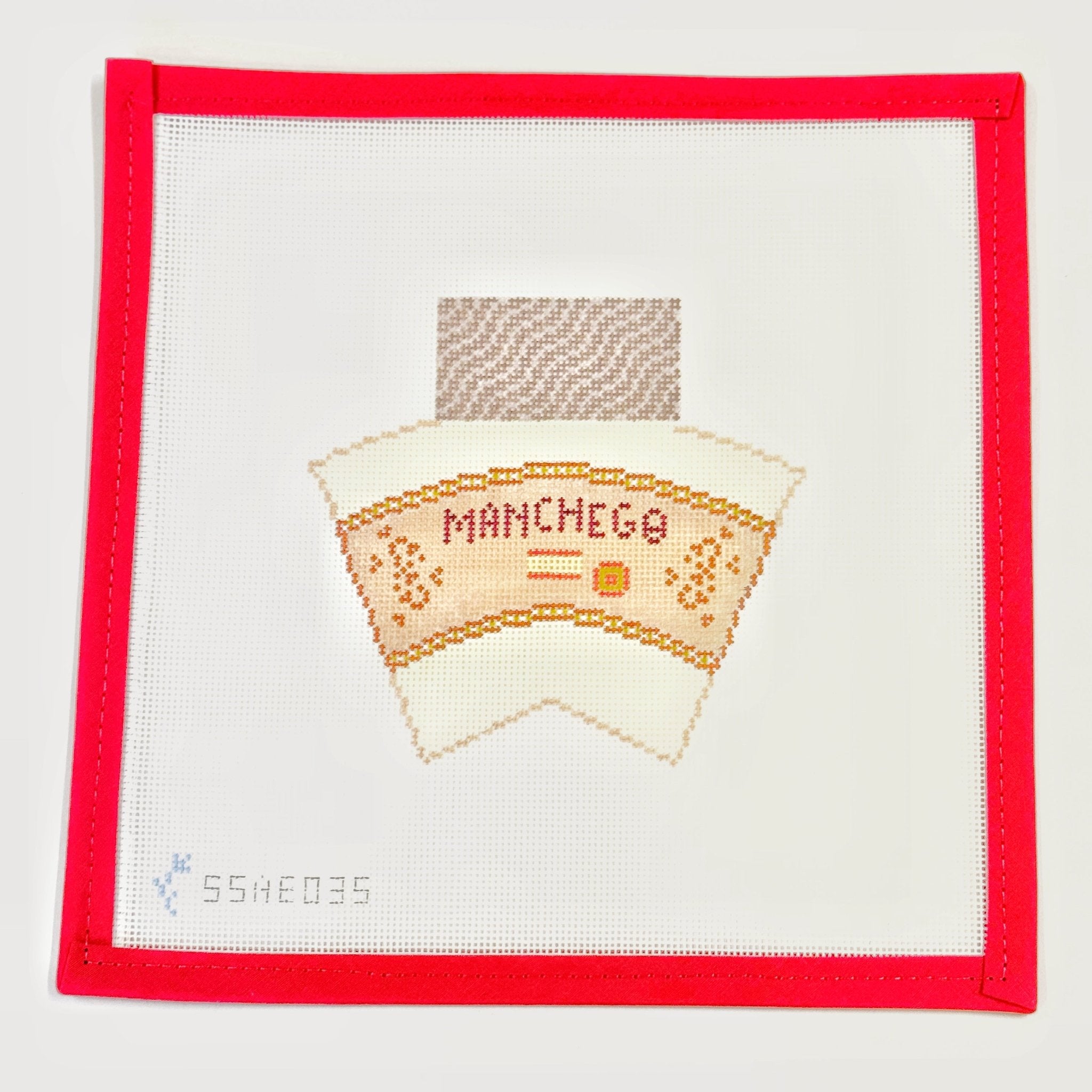 3D Wedge of ManchegoStitch StyleThe Red Thread Atelier