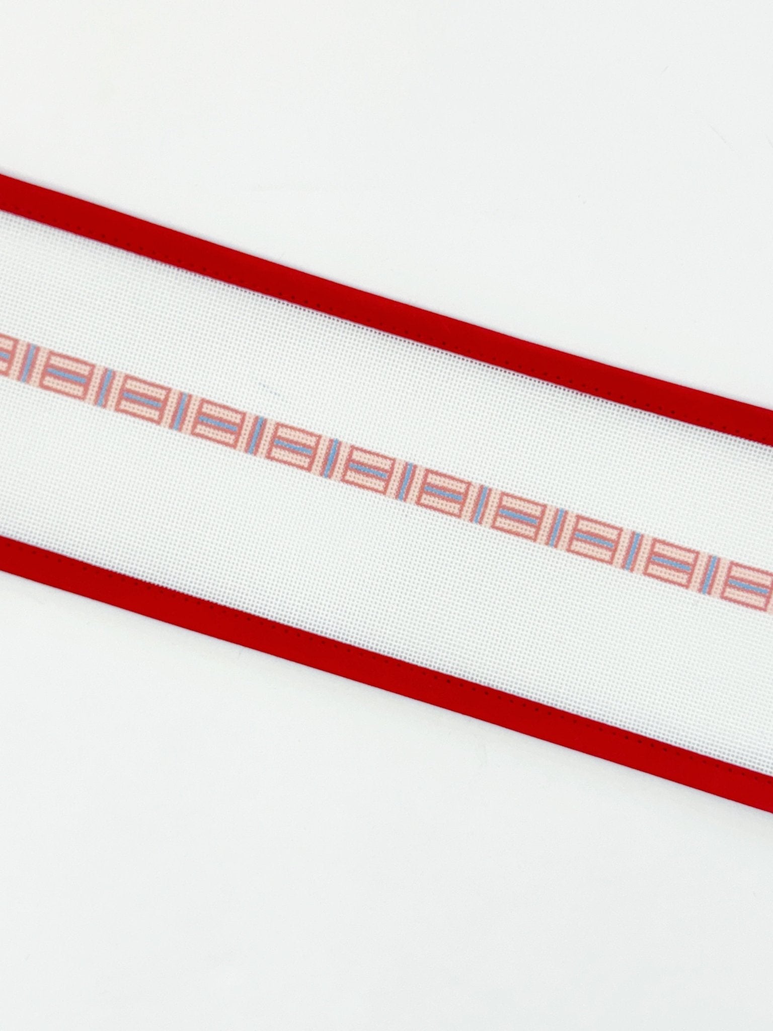 Hatch Wrap Bracelet - pinkAnne Fisher NeedlepointCanvasThe Red Thread Atelier