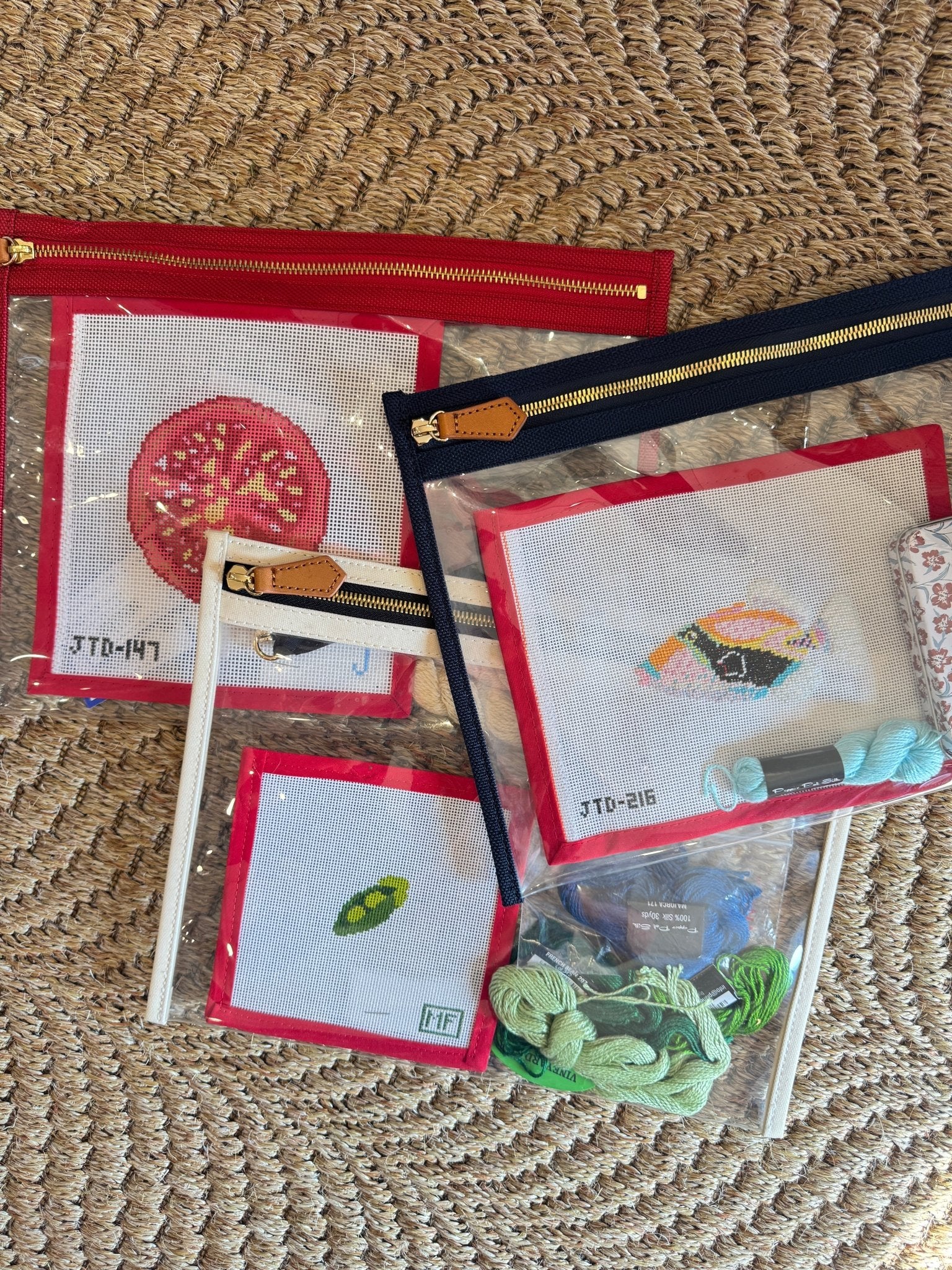 Clear Project Bag: NavyBoulevardAccessoryThe Red Thread Atelier