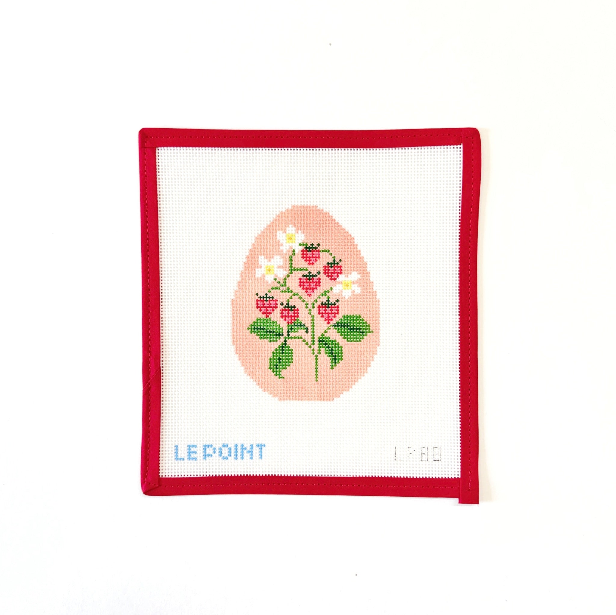 Le Point Egg - StrawberriesLe Point StudioCanvasThe Red Thread Atelier