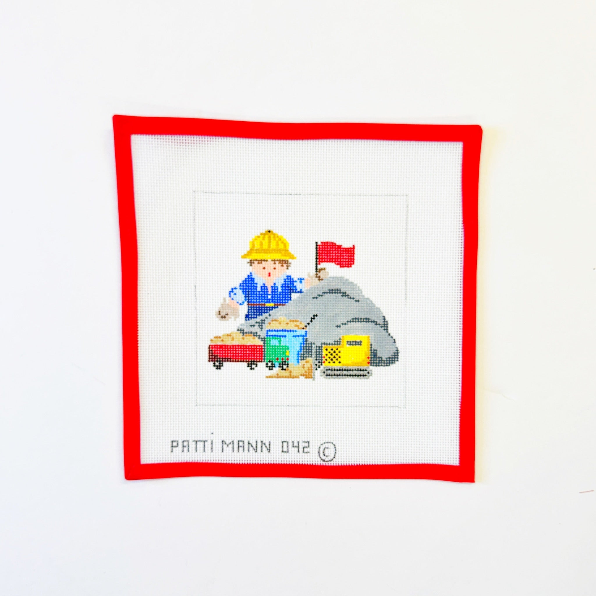 Boy with Construction Toys