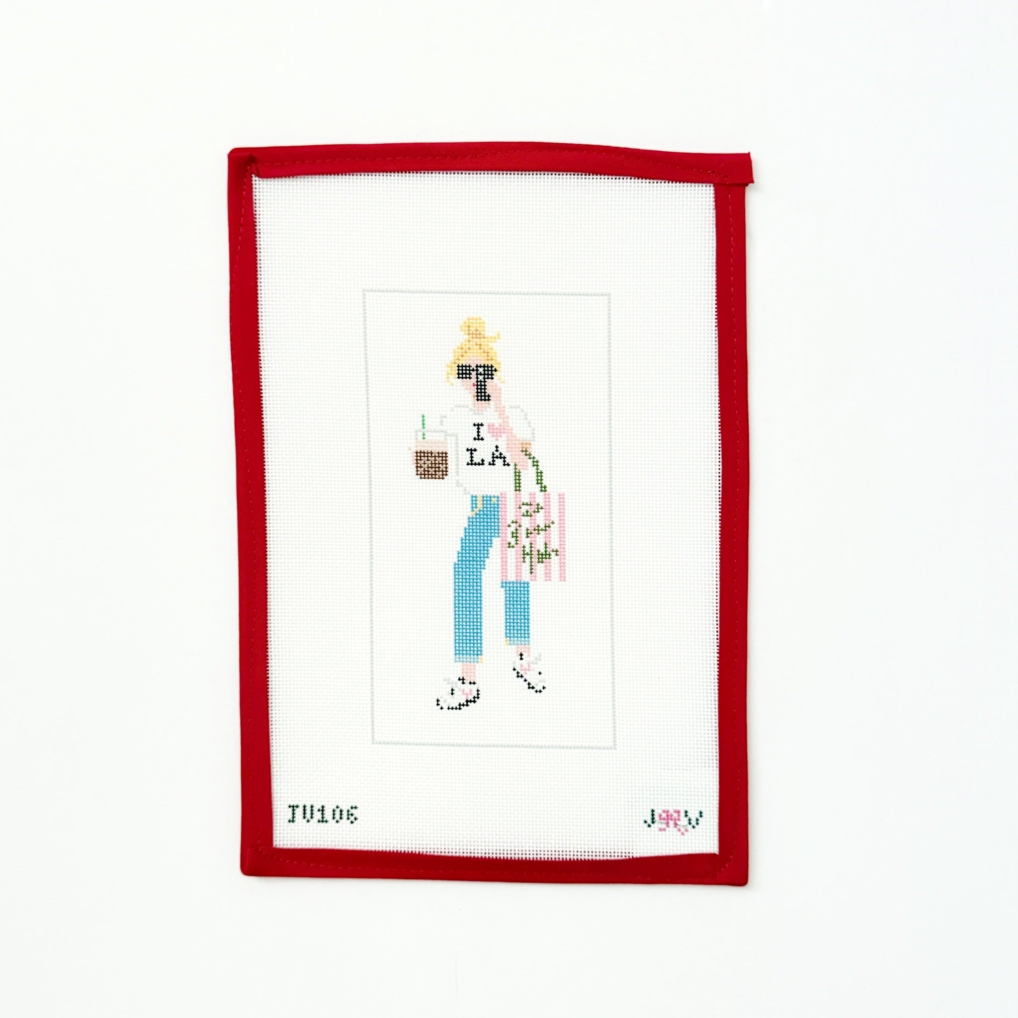 LA Girl Needlepoint Canvas