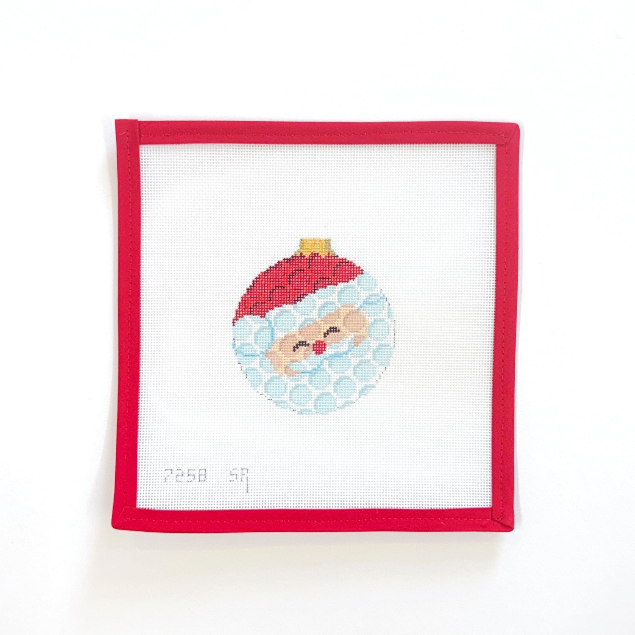 Golfball SantaSusan RobertsCanvasThe Red Thread Atelier