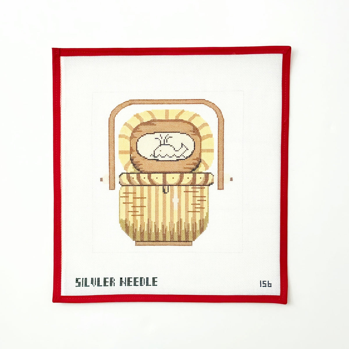 Nantucket Basket PillowSilver NeedleCanvasThe Red Thread Atelier
