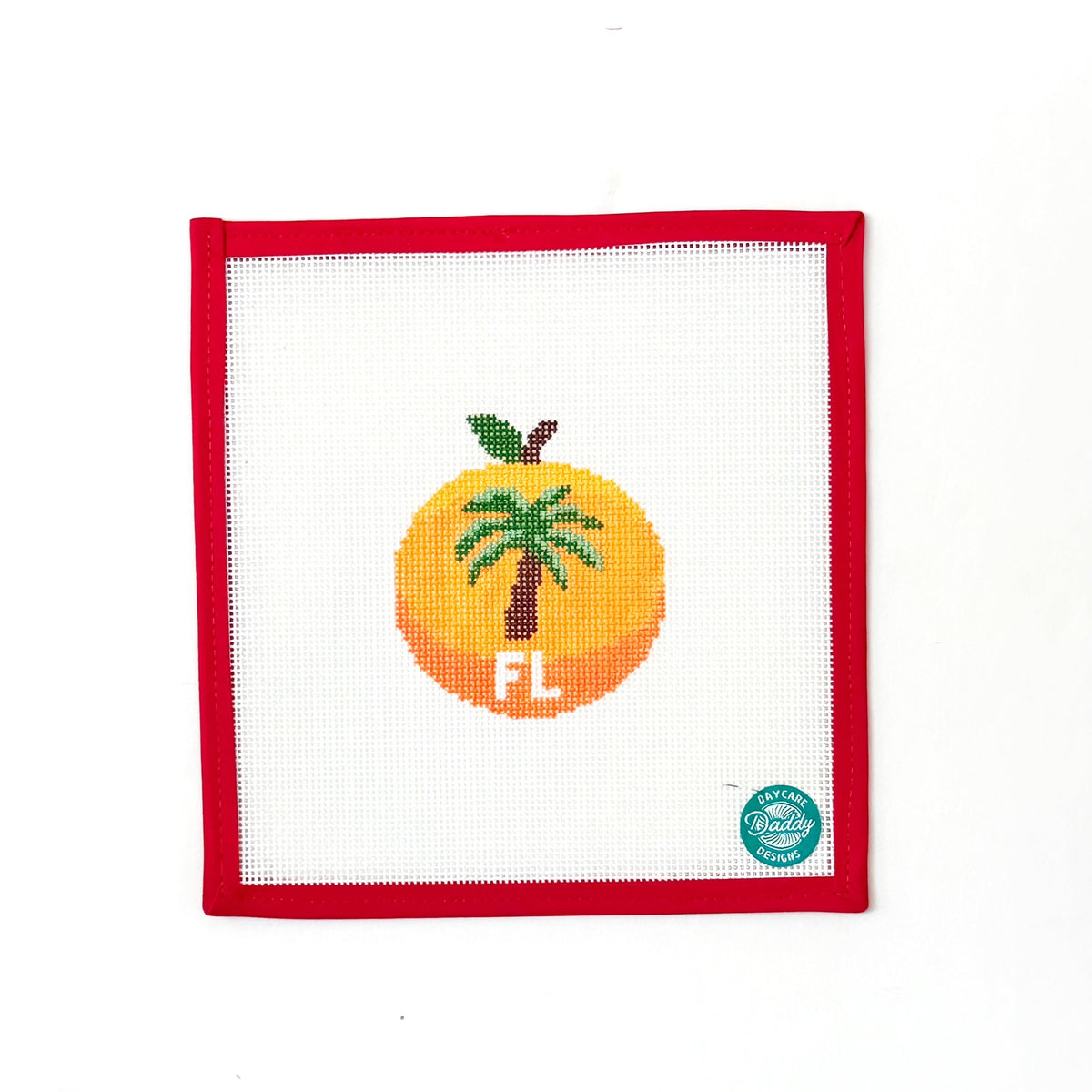 Florida OrangePainted StitchCanvasThe Red Thread Atelier