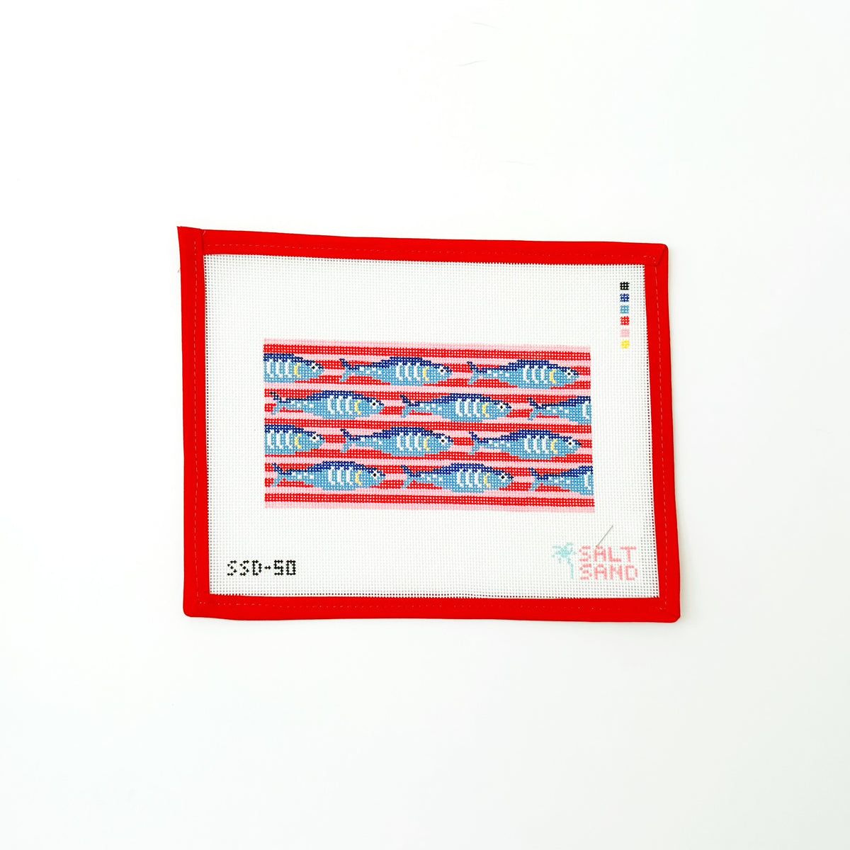 Pink and Red Sardine InsertSalt & SandCanvasThe Red Thread Atelier