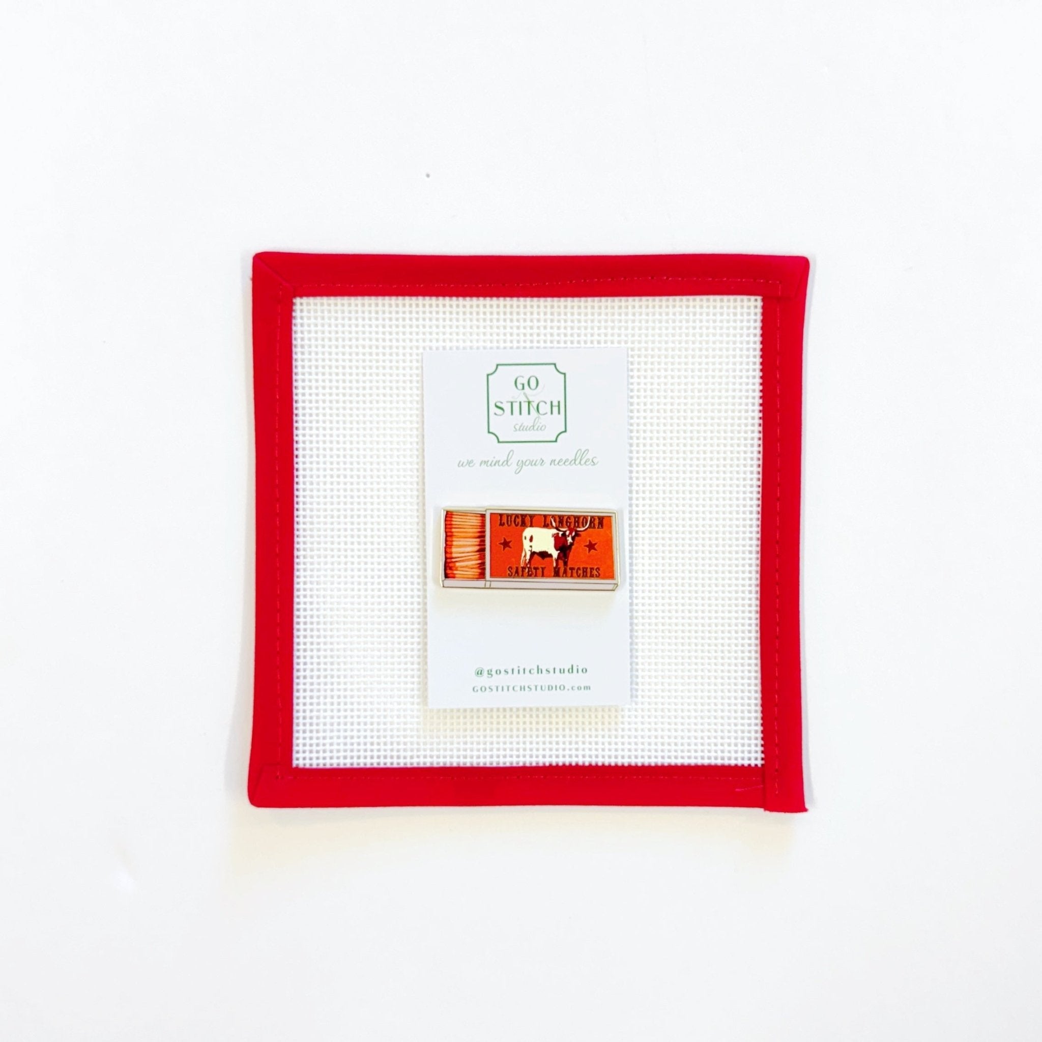 Longhorn Matchbox NeedleminderGo Stitch StudioNeedleminderThe Red Thread Atelier