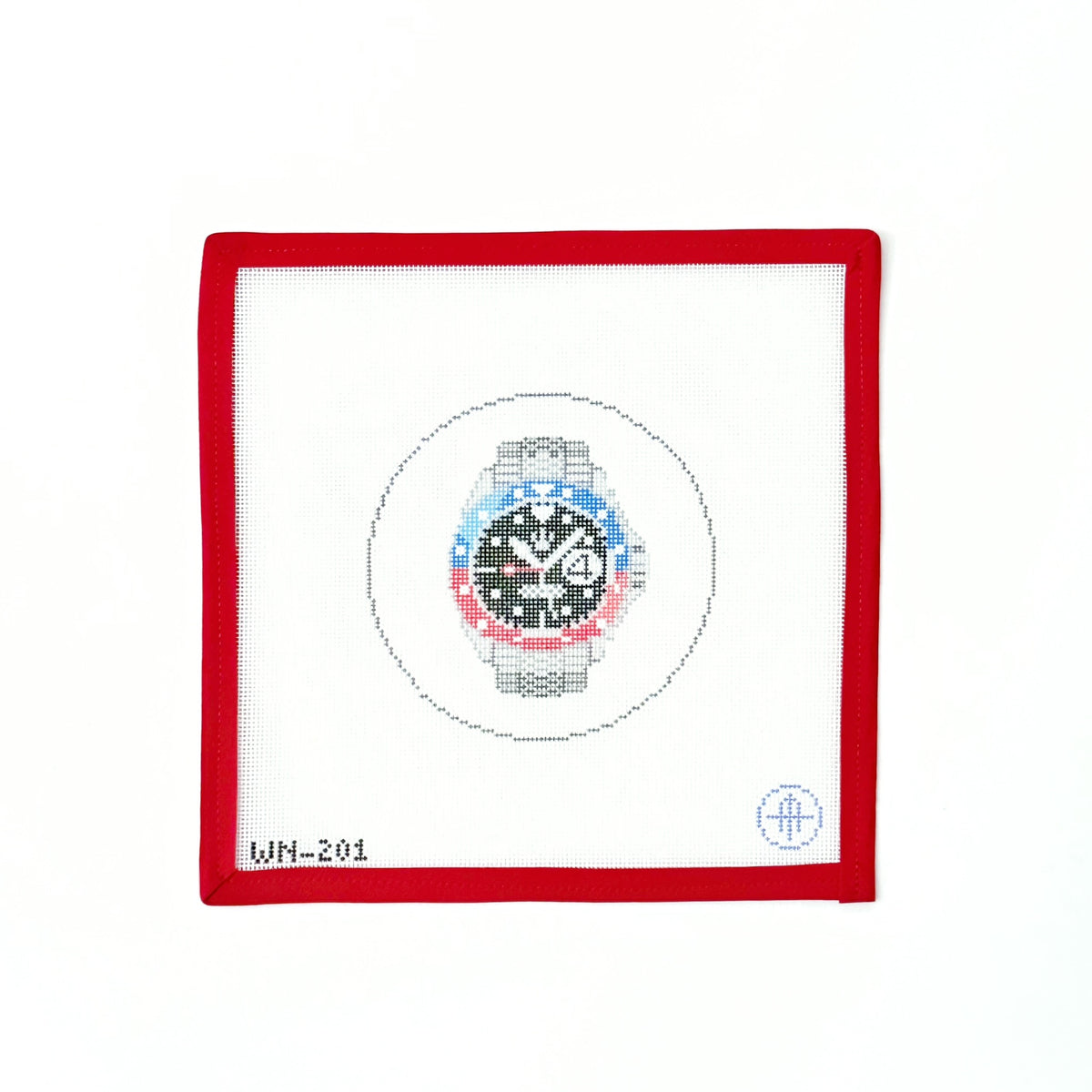 Blue and Red WatchWheelhausCanvasThe Red Thread Atelier