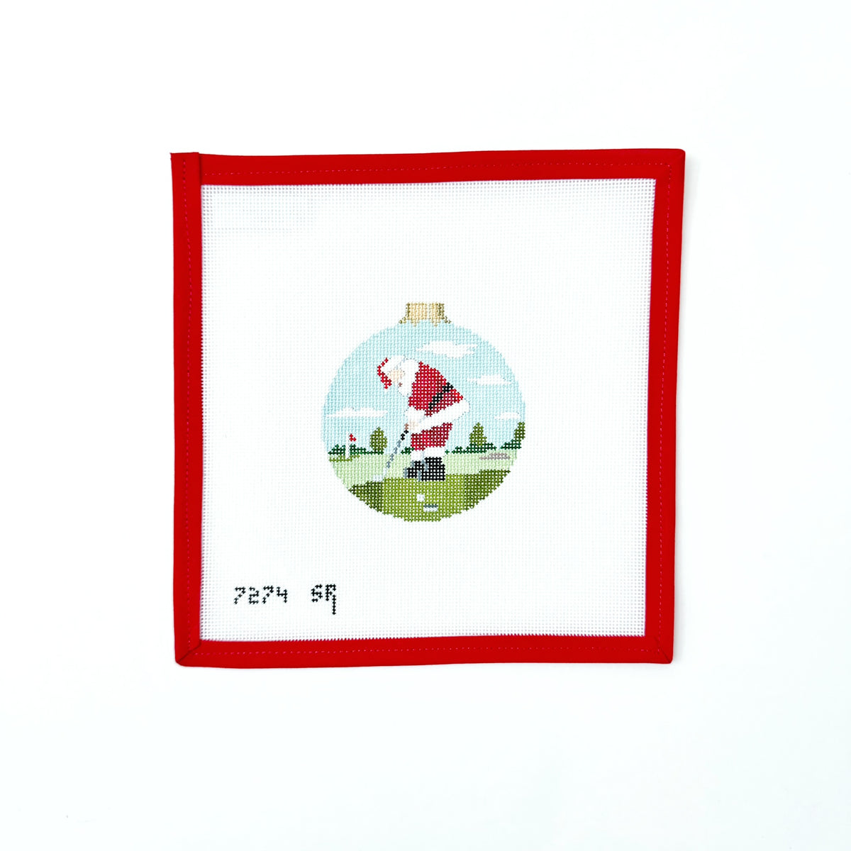 Santa Putting, 18mesh