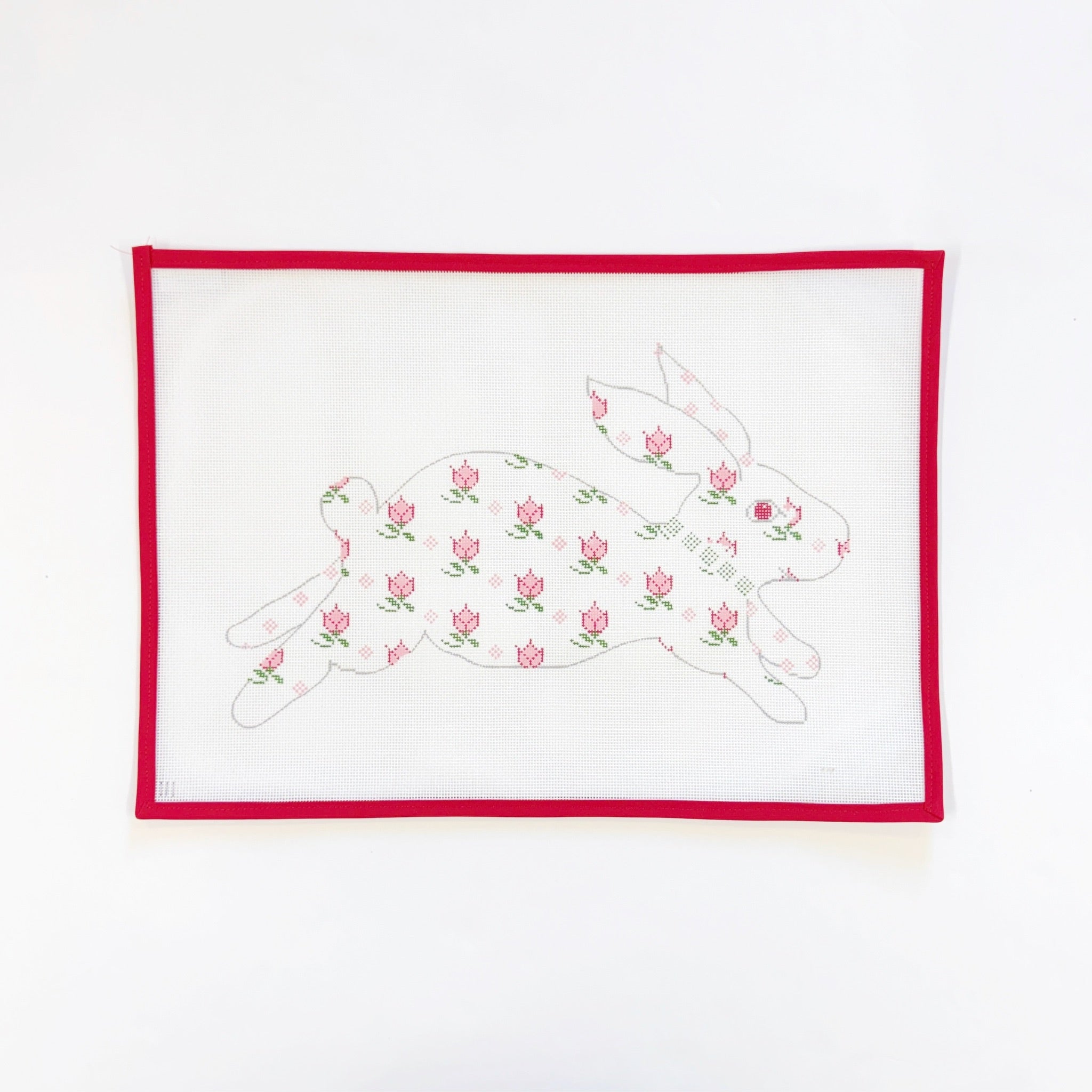 Block Print Bunny - Pink