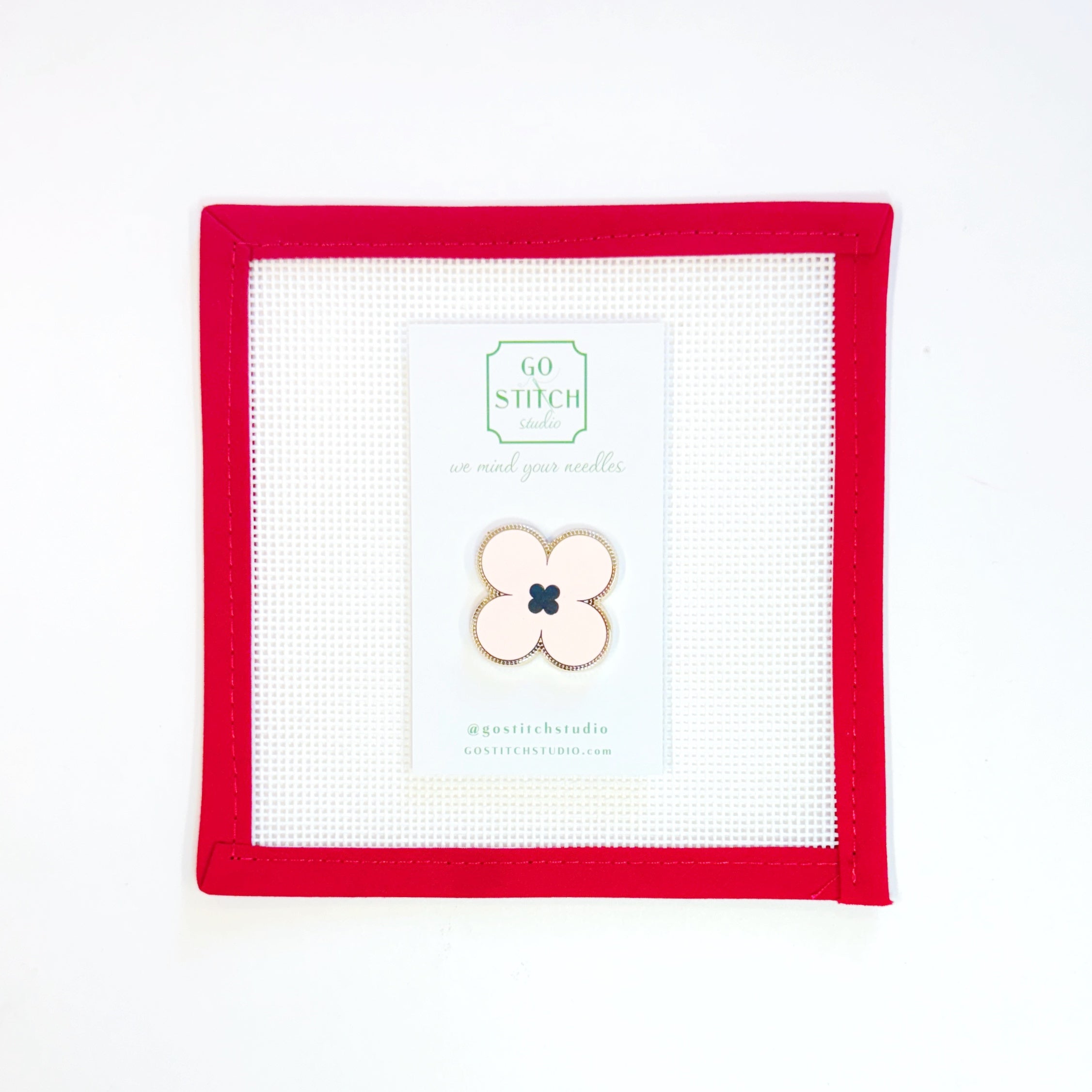 Pink Clover Needle Minder