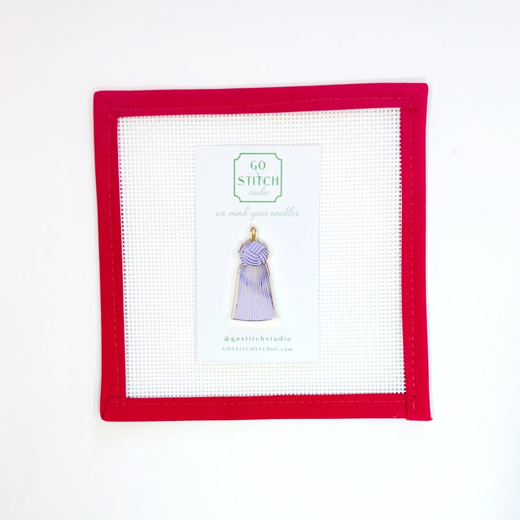 Purple Tassel Needle MinderGo Stitch StudioNeedleminderThe Red Thread Atelier
