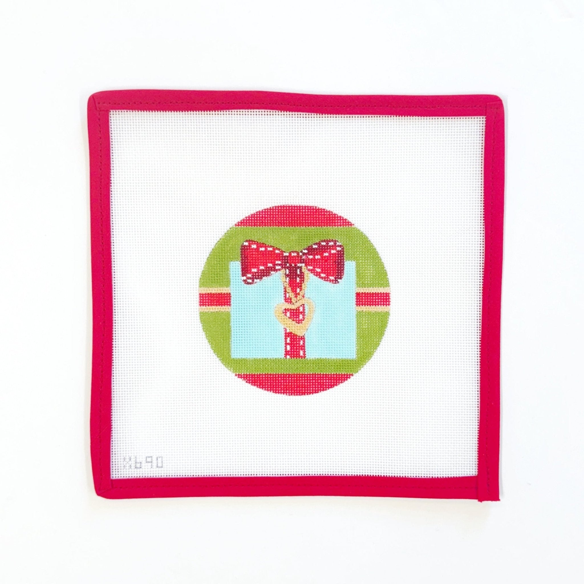 Blue Box Gift OrnamentAlice PetersonCanvasThe Red Thread Atelier