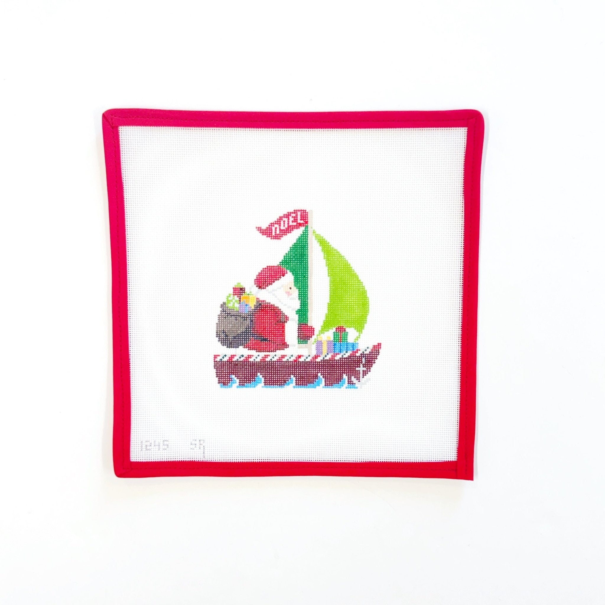 Santa in SailboatSusan RobertsCanvasThe Red Thread Atelier
