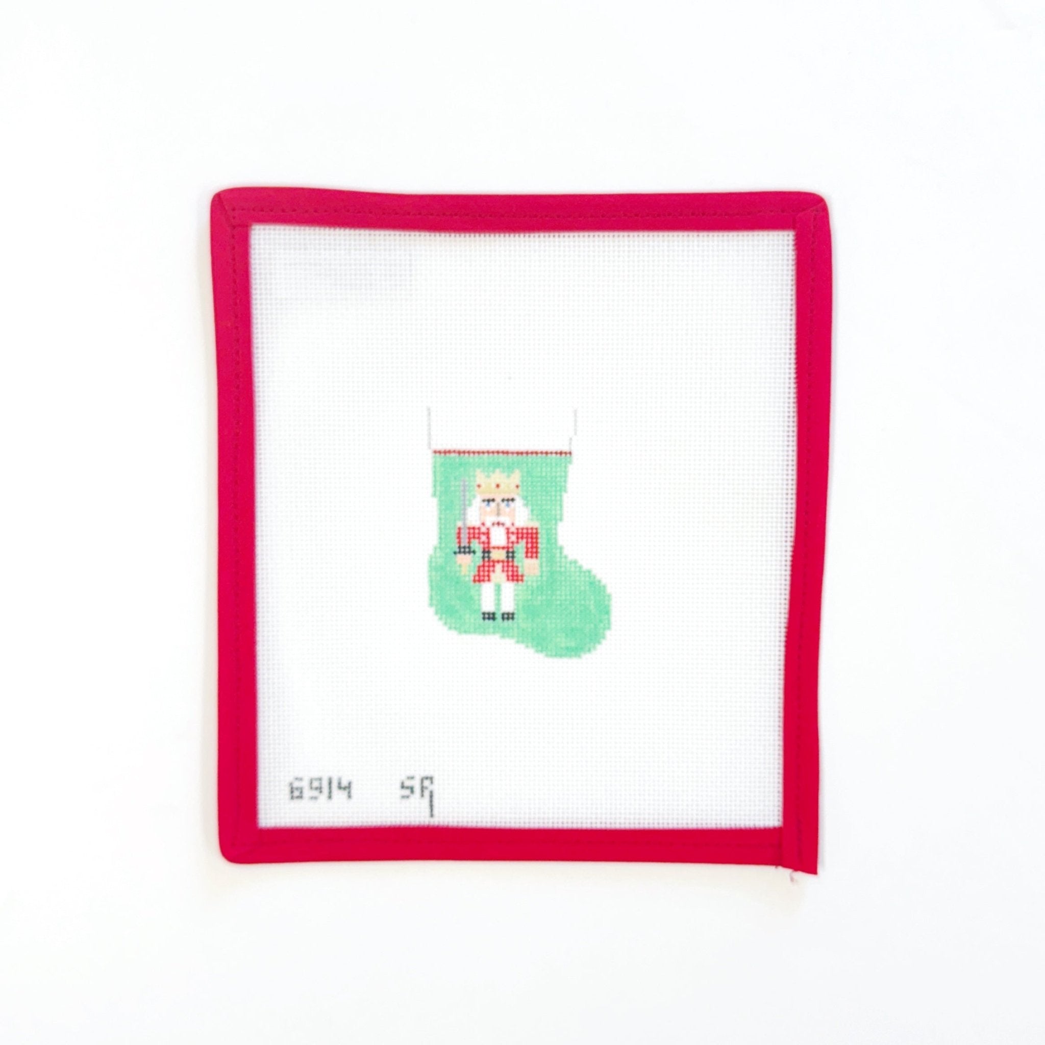 Nutcracker Micro StockingSusan RobertsCanvasThe Red Thread Atelier