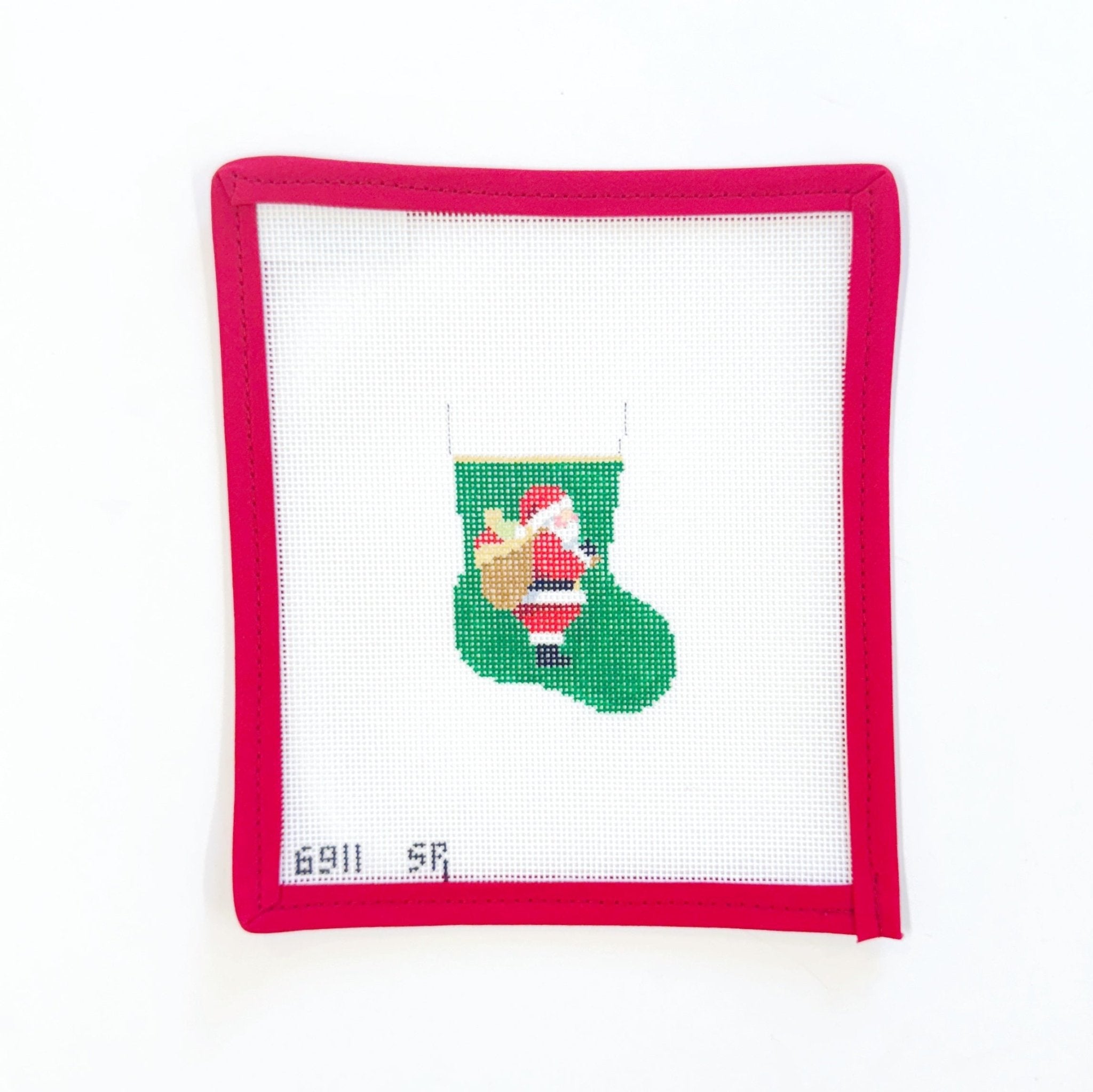 Santa Micro StockingSusan RobertsCanvasThe Red Thread Atelier