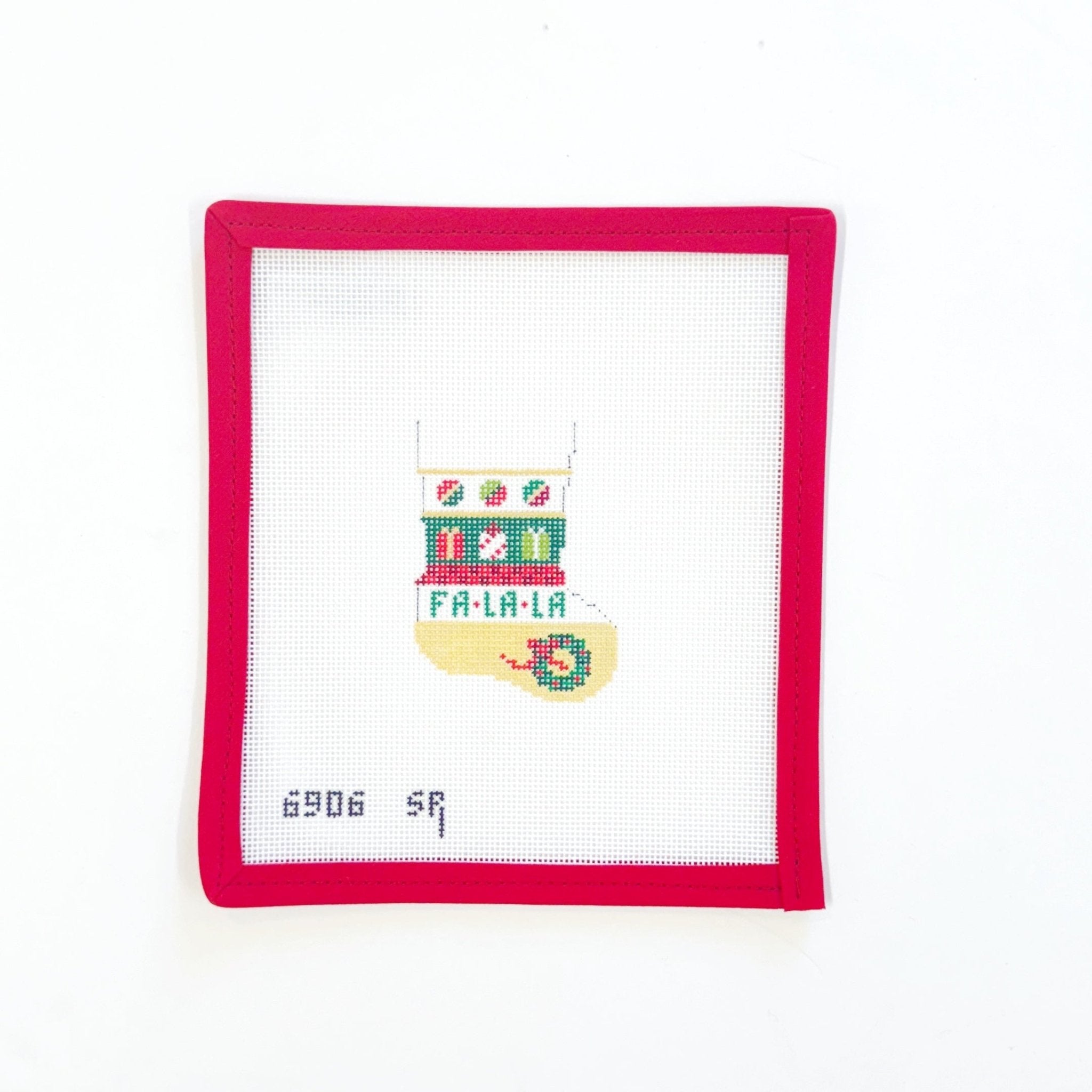 FaLaLa Micro StockingSusan RobertsCanvasThe Red Thread Atelier