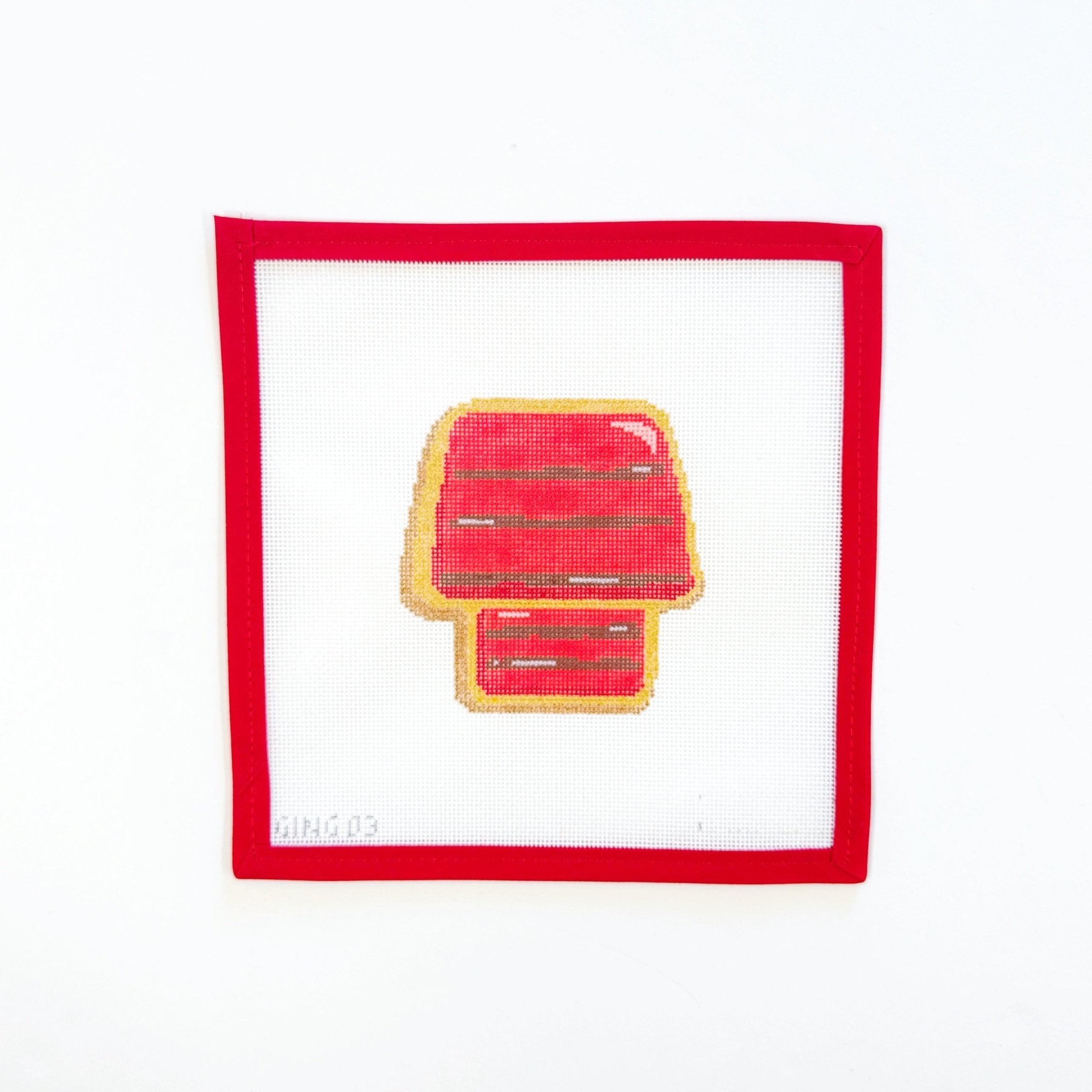 Gingerbread Snoopy House - PeanutsOfficially NeedlepointCanvasThe Red Thread Atelier