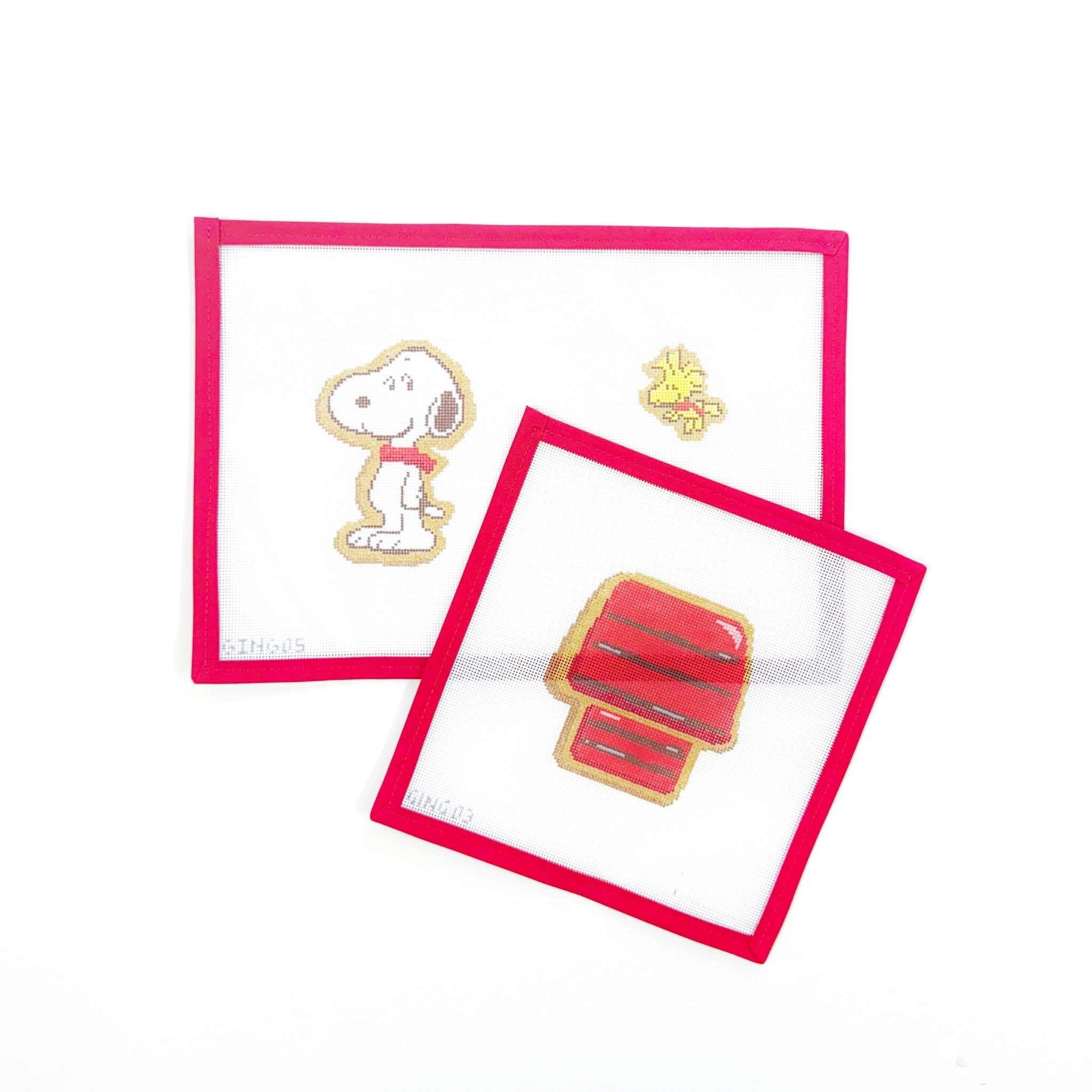 Gingerbread Snoopy House - PeanutsOfficially NeedlepointCanvasThe Red Thread Atelier